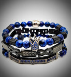 MEN'S "ROYALTY " CROWN BRACELET SET