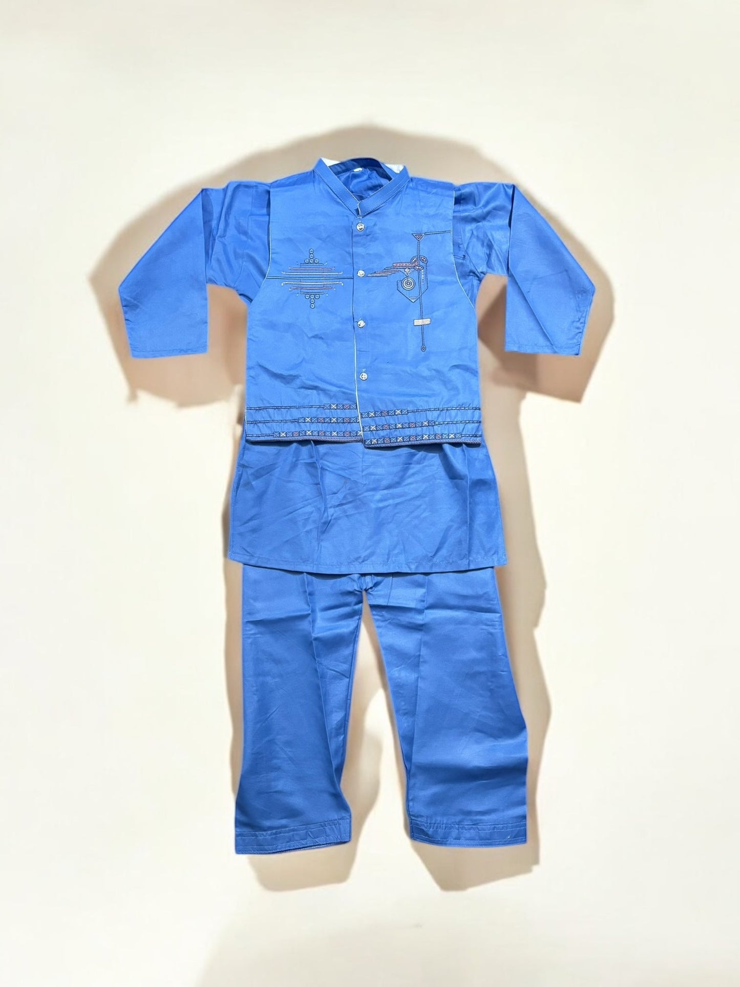 TRADITIONAL KURTA, PAJAMA AND COAT SET FOR BOYS - ETHNIC WEAR- 306