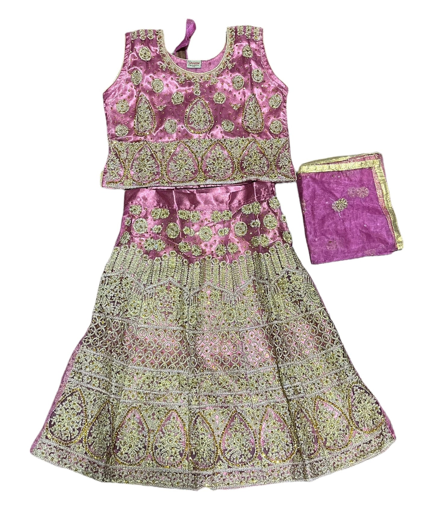 TRADITIONAL GIRLS LEHENGA CHOLI SET – ETHNIC WEAR FOR KIDS-013