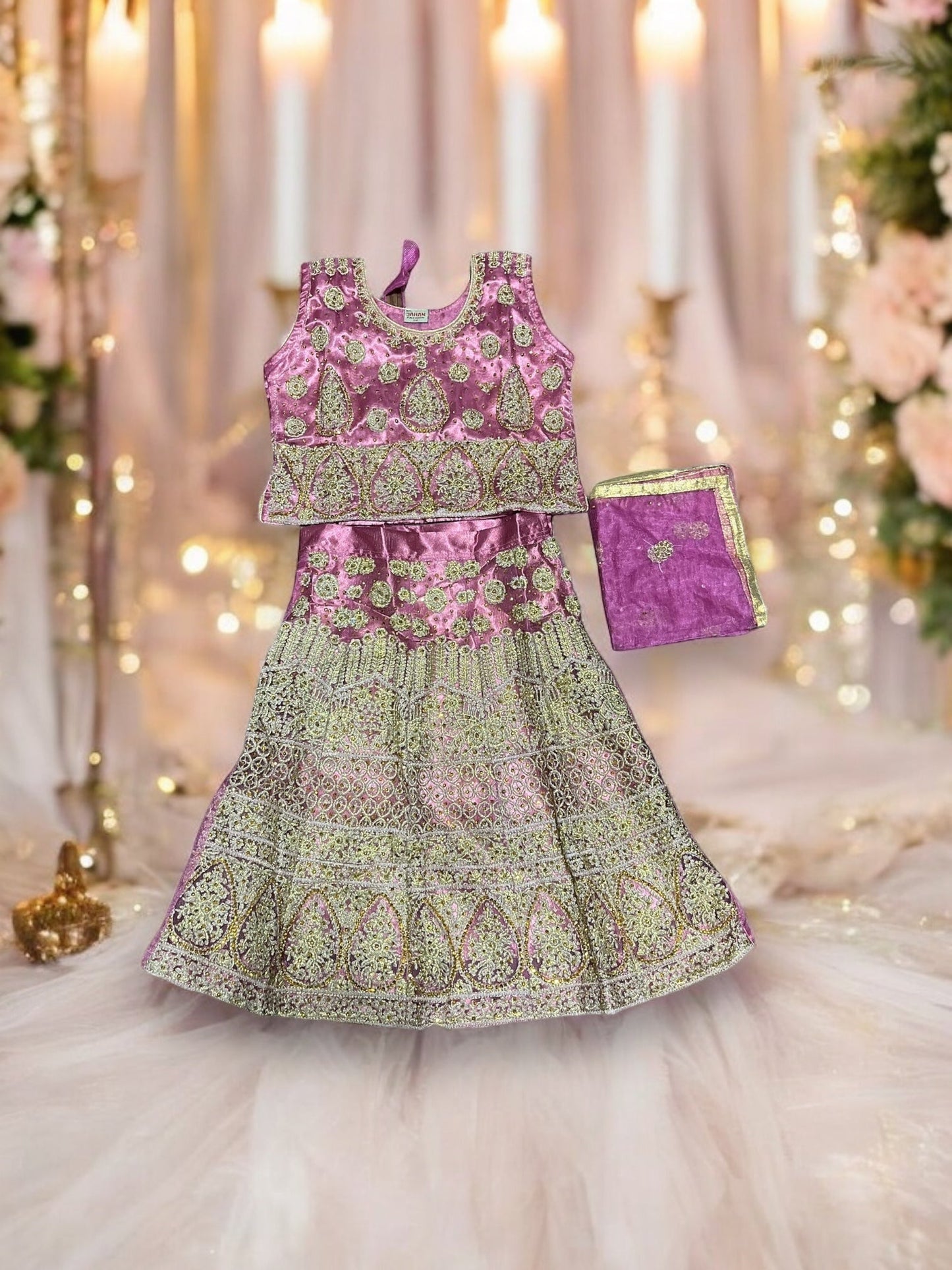 TRADITIONAL GIRLS LEHENGA CHOLI SET – ETHNIC WEAR FOR KIDS-013
