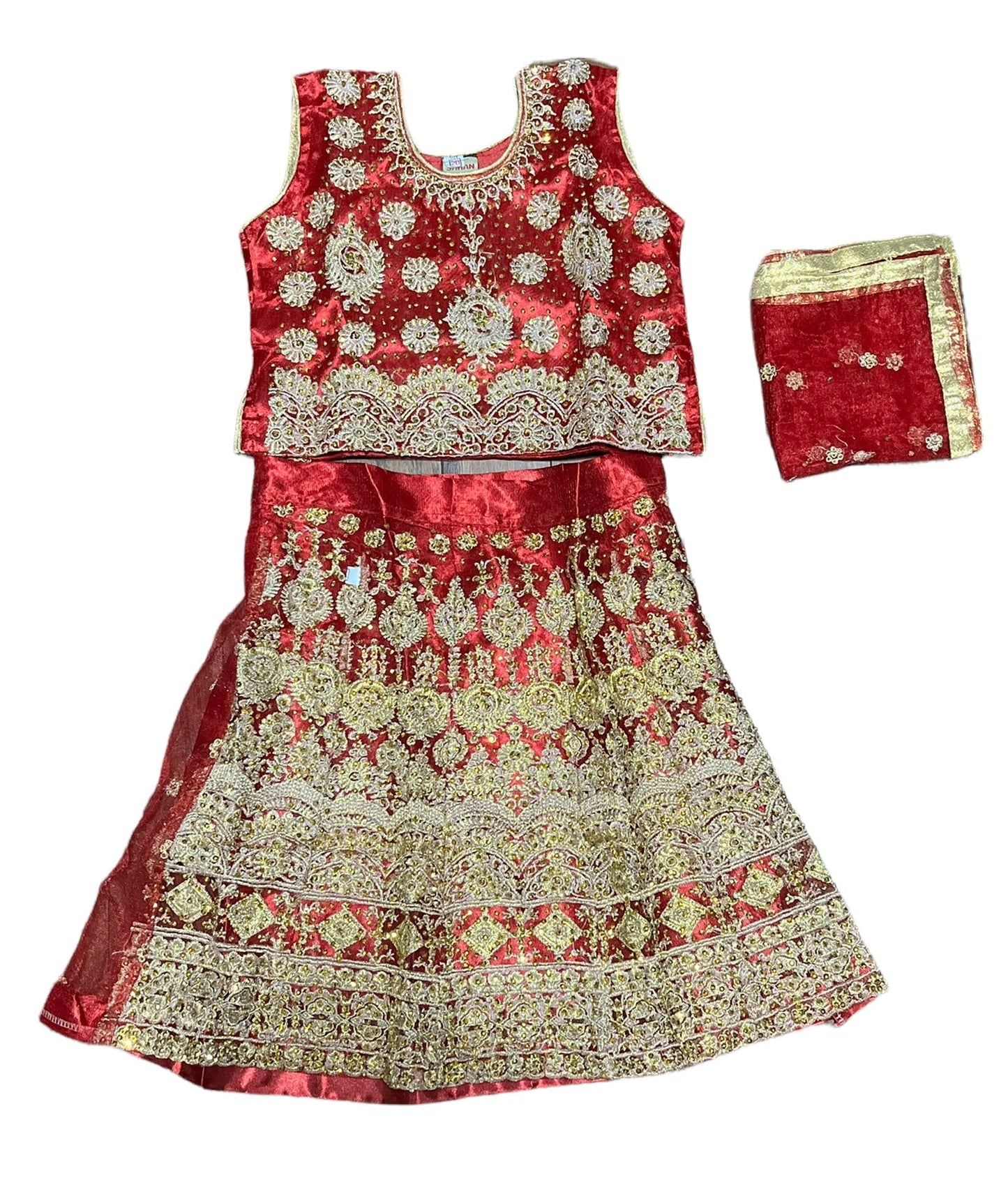 TRADITIONAL GIRLS LEHENGA CHOLI SET – ETHNIC WEAR FOR KIDS-07