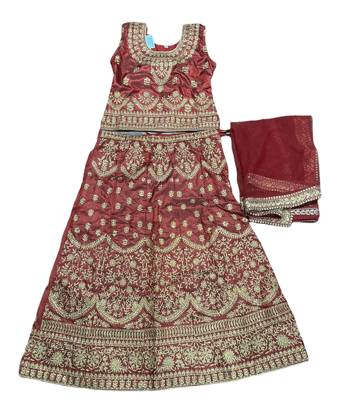 TRADITIONAL GIRLS LEHENGA CHOLI SET – ETHNIC WEAR FOR KIDS-027