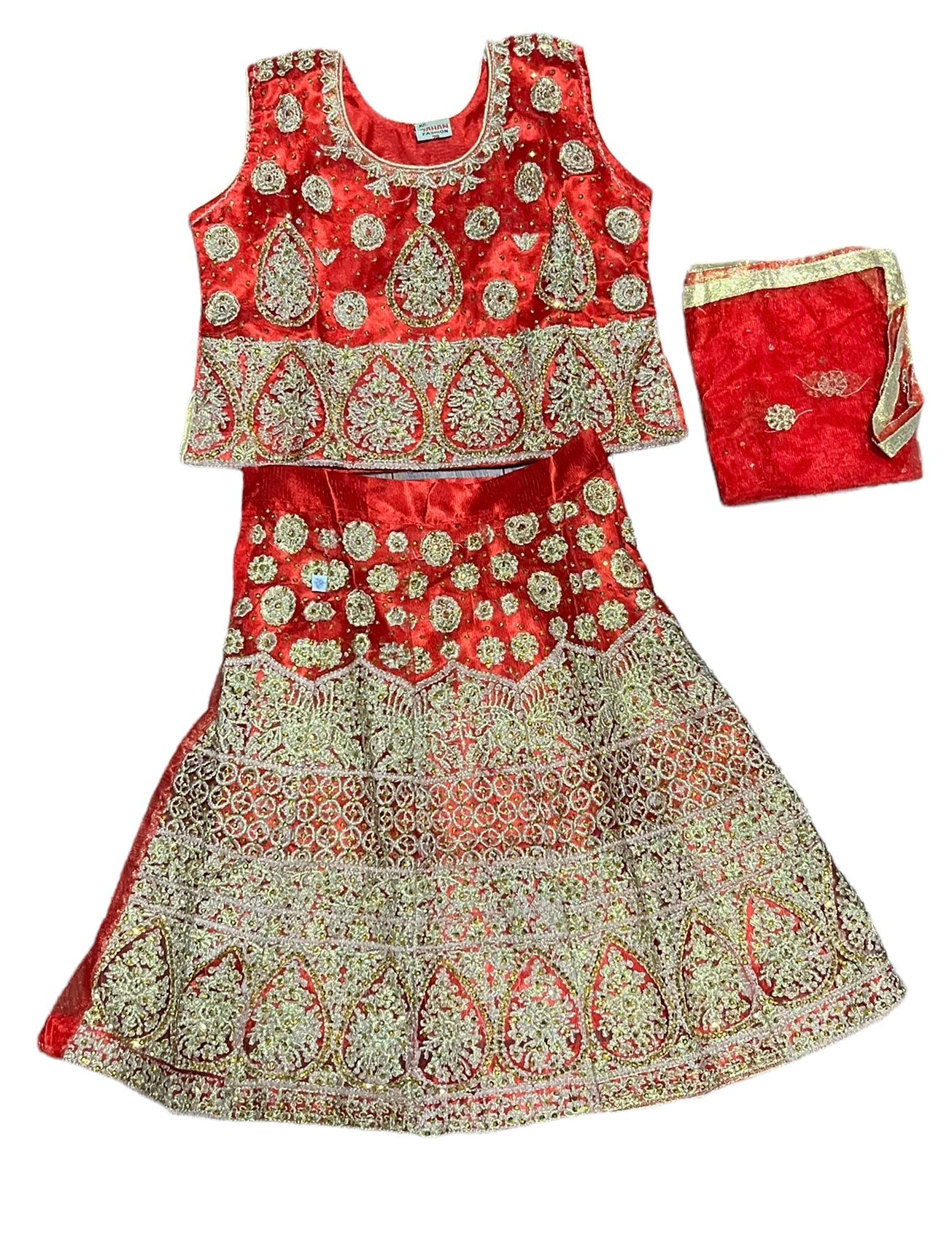 TRADITIONAL GIRLS LEHENGA CHOLI SET – ETHNIC WEAR FOR KIDS-015
