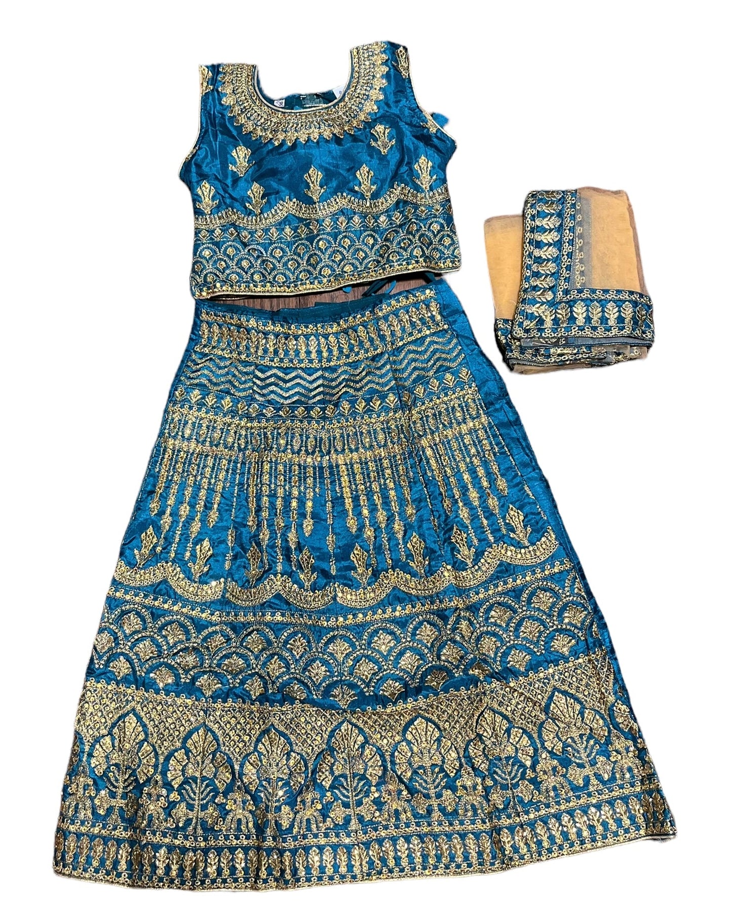 TRADITIONAL GIRLS LEHENGA CHOLI SET – ETHNIC WEAR FOR KIDS-017