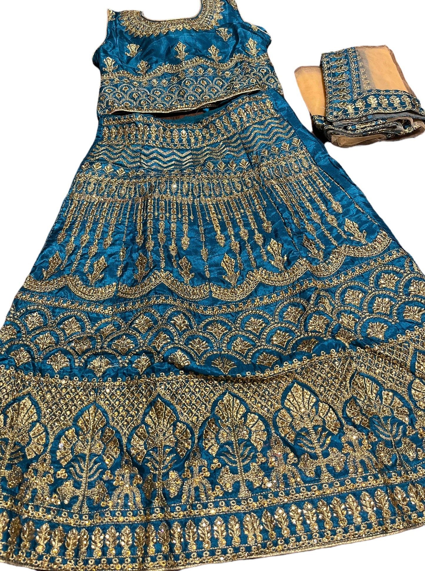 TRADITIONAL GIRLS LEHENGA CHOLI SET – ETHNIC WEAR FOR KIDS-017