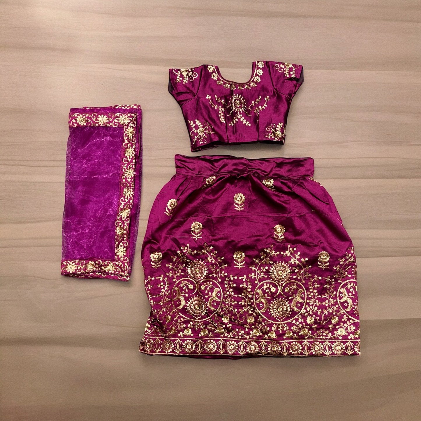TRADITIONAL GIRLS LEHENGA CHOLI SET – ETHNIC WEAR FOR KIDS-030