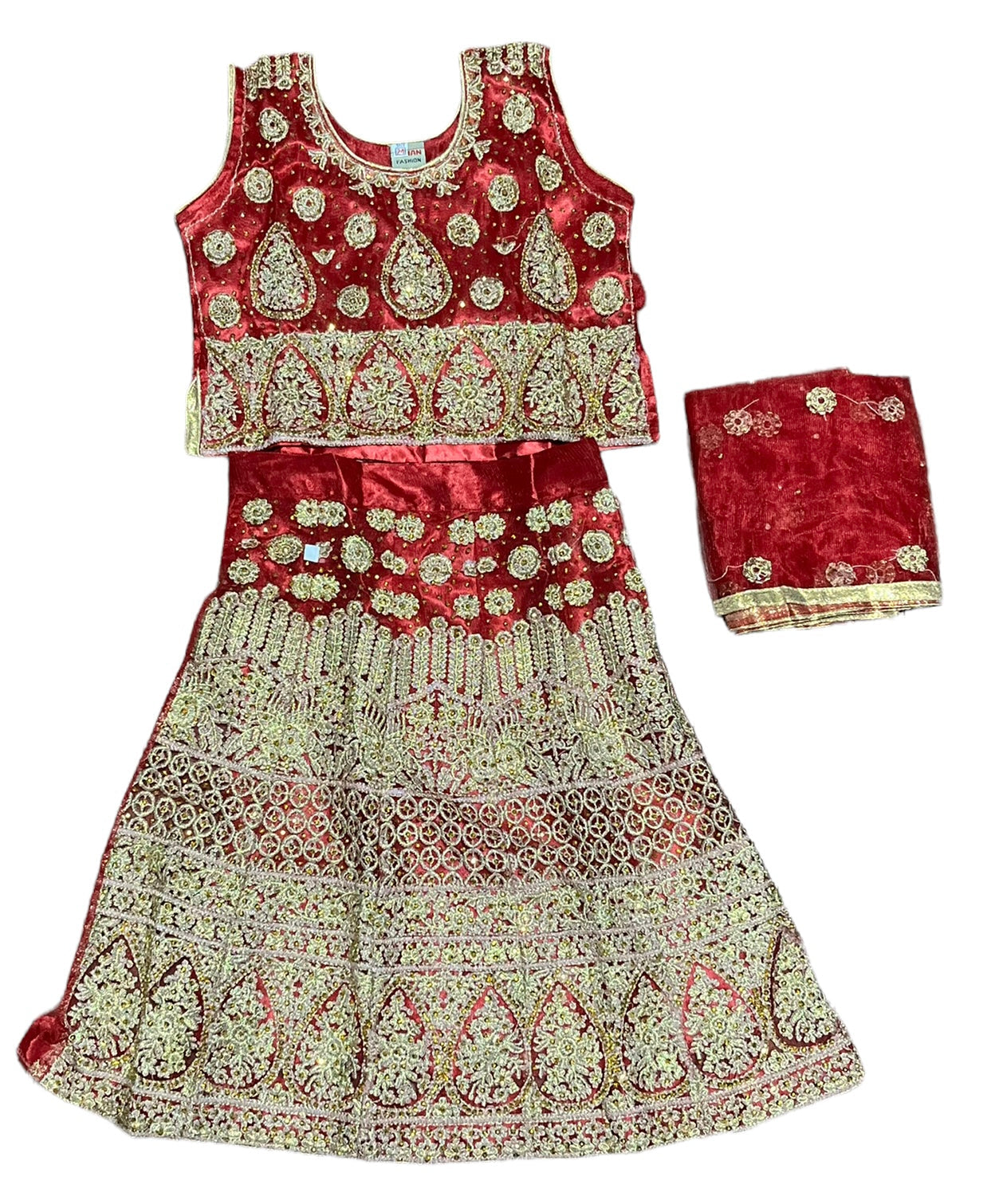 TRADITIONAL GIRLS LEHENGA CHOLI SET – ETHNIC WEAR FOR KIDS-014