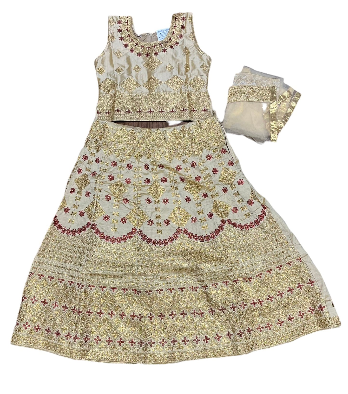TRADITIONAL GIRLS LEHENGA CHOLI SET – ETHNIC WEAR FOR KIDS-016