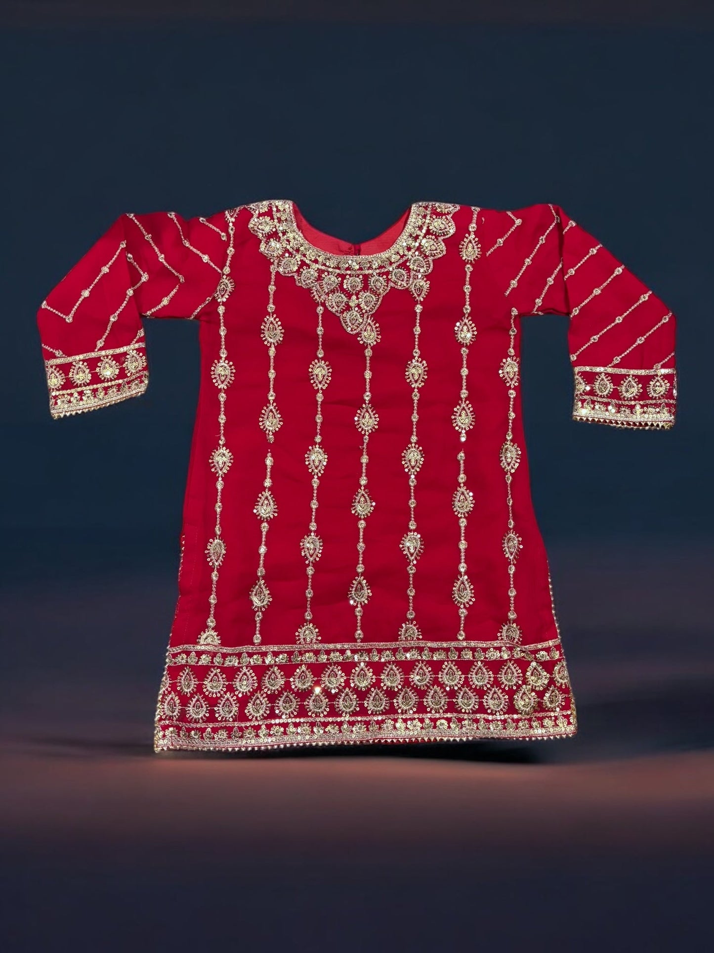 TRADITIONAL DESIGNER SALWAR KAMEEZ FOR LITTLE GIRLS - ELEGANT & STYLISH ETHNIC WEAR- 208