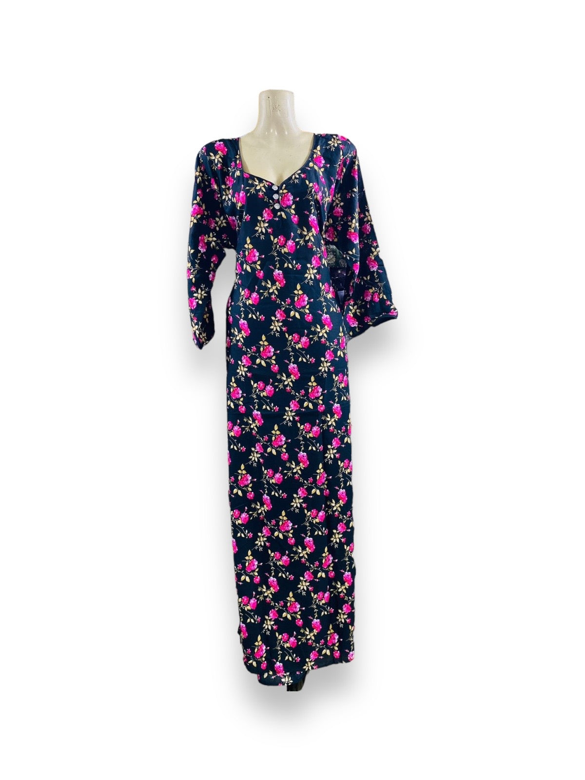 TRADITIONAL BD LINEN MAXI WITH MATCHING DUPATTA – ETHNIC WEAR FOR WOMEN - 09