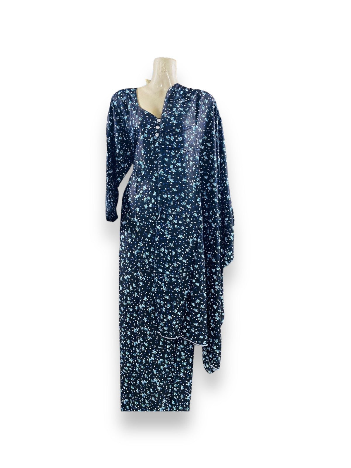TRADITIONAL BD LINEN MAXI WITH MATCHING DUPATTA β ETHNIC WEAR FOR WOMEN - 118