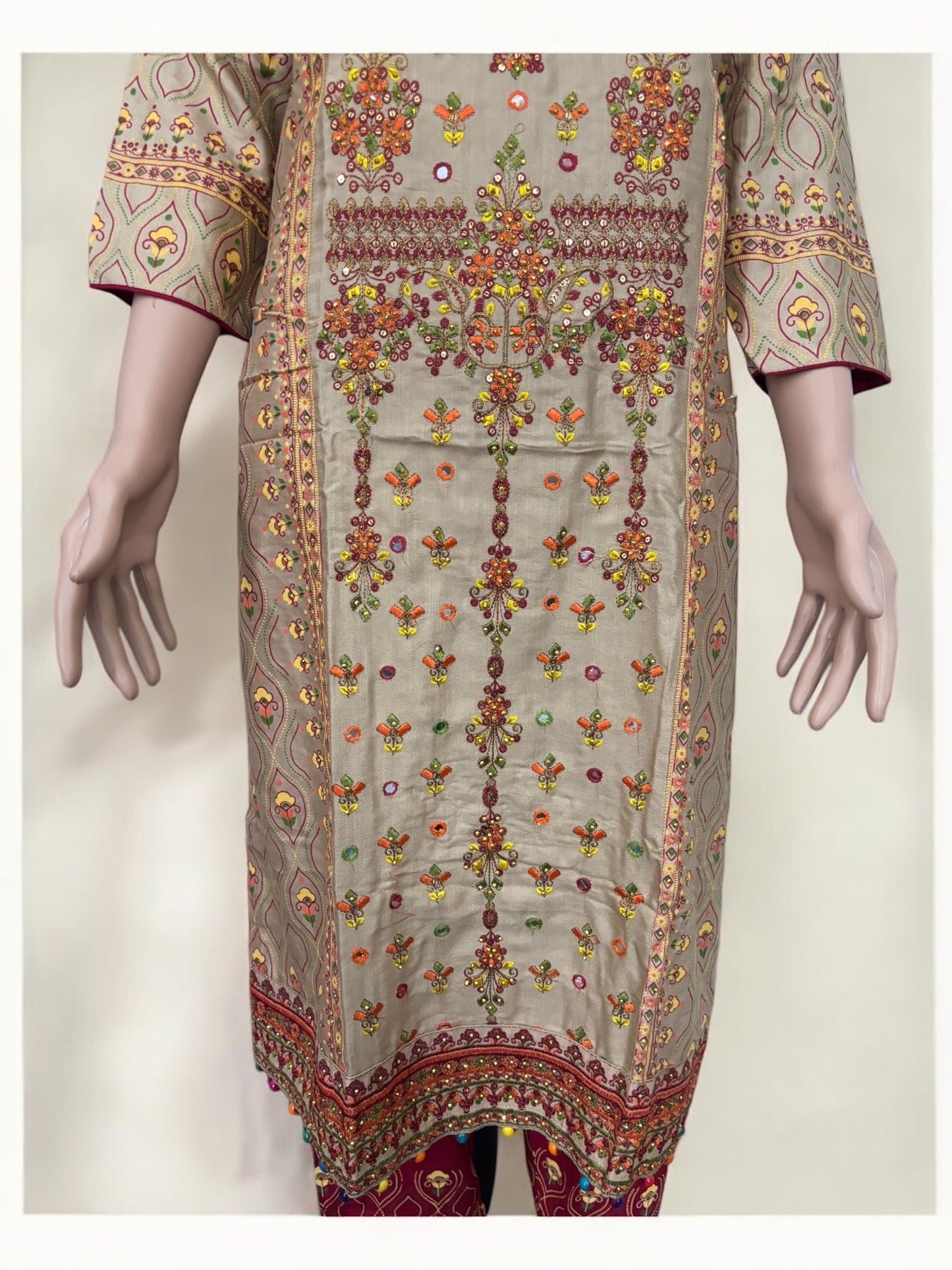 TRADITIONAL COTTON DESIGNER SALWAR KAMEEZ SUIT - ETHNIC WEAR FOR WOMEN - 218