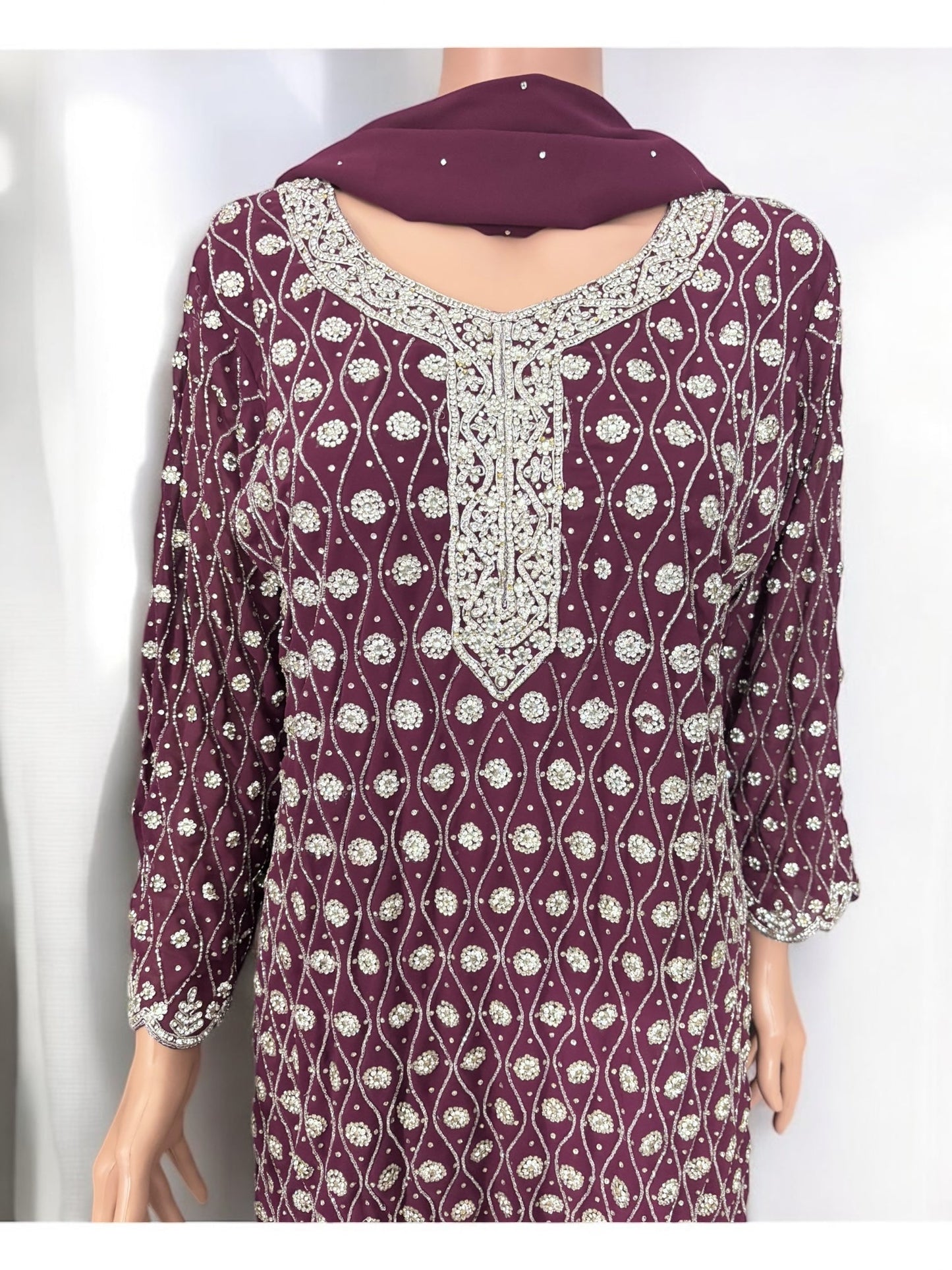 TRADITIONAL DESIGNER GARARA SALWAR KAMEEZ SUIT - ETHNIC WEAR - 204