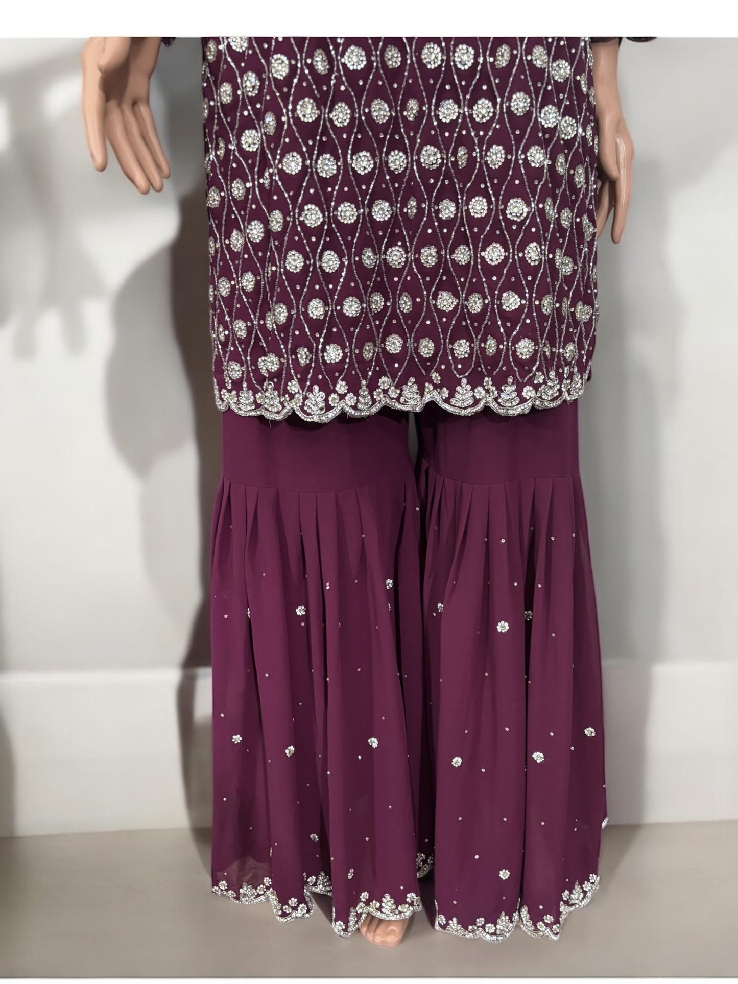 TRADITIONAL DESIGNER GARARA SALWAR KAMEEZ SUIT - ETHNIC WEAR - 204