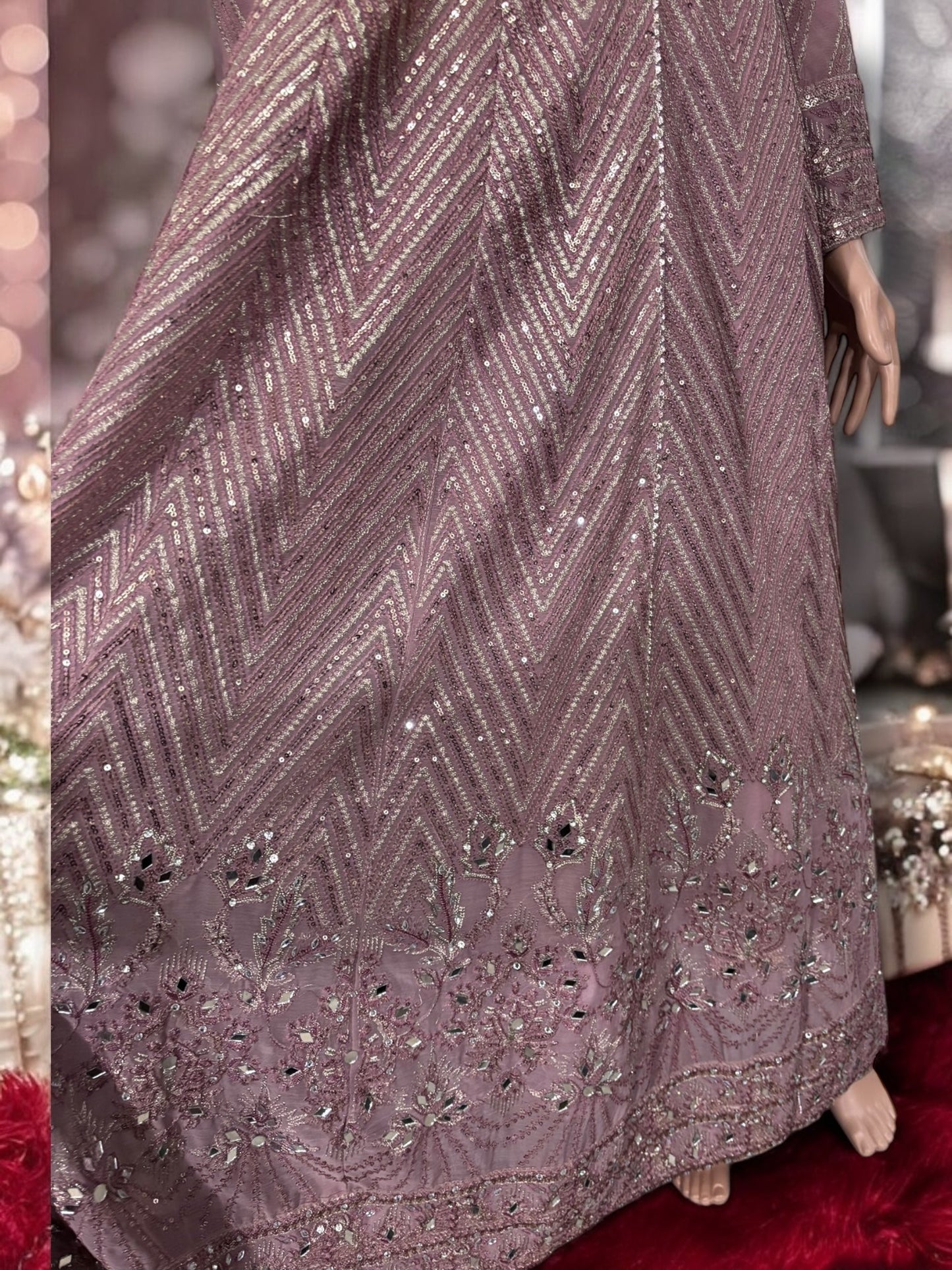 TRADITIONAL DESIGNER GOWN SET WITH PANT AND DUPATTA – ETHNIC WEAR FOR WOMEN-09
