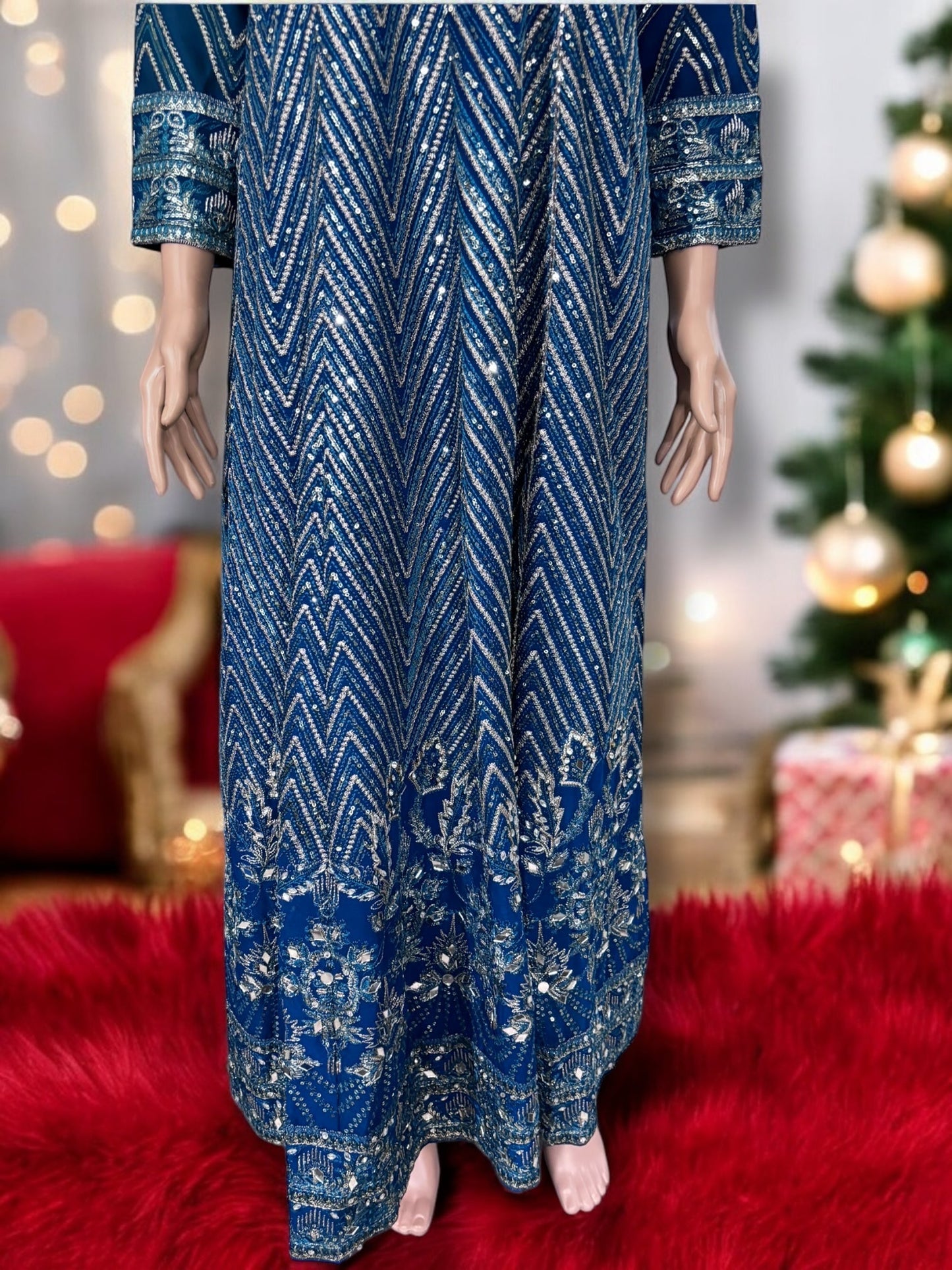 TRADITIONAL DESIGNER GOWN SET WITH PANT AND DUPATTA – ETHNIC WEAR FOR WOMEN-12