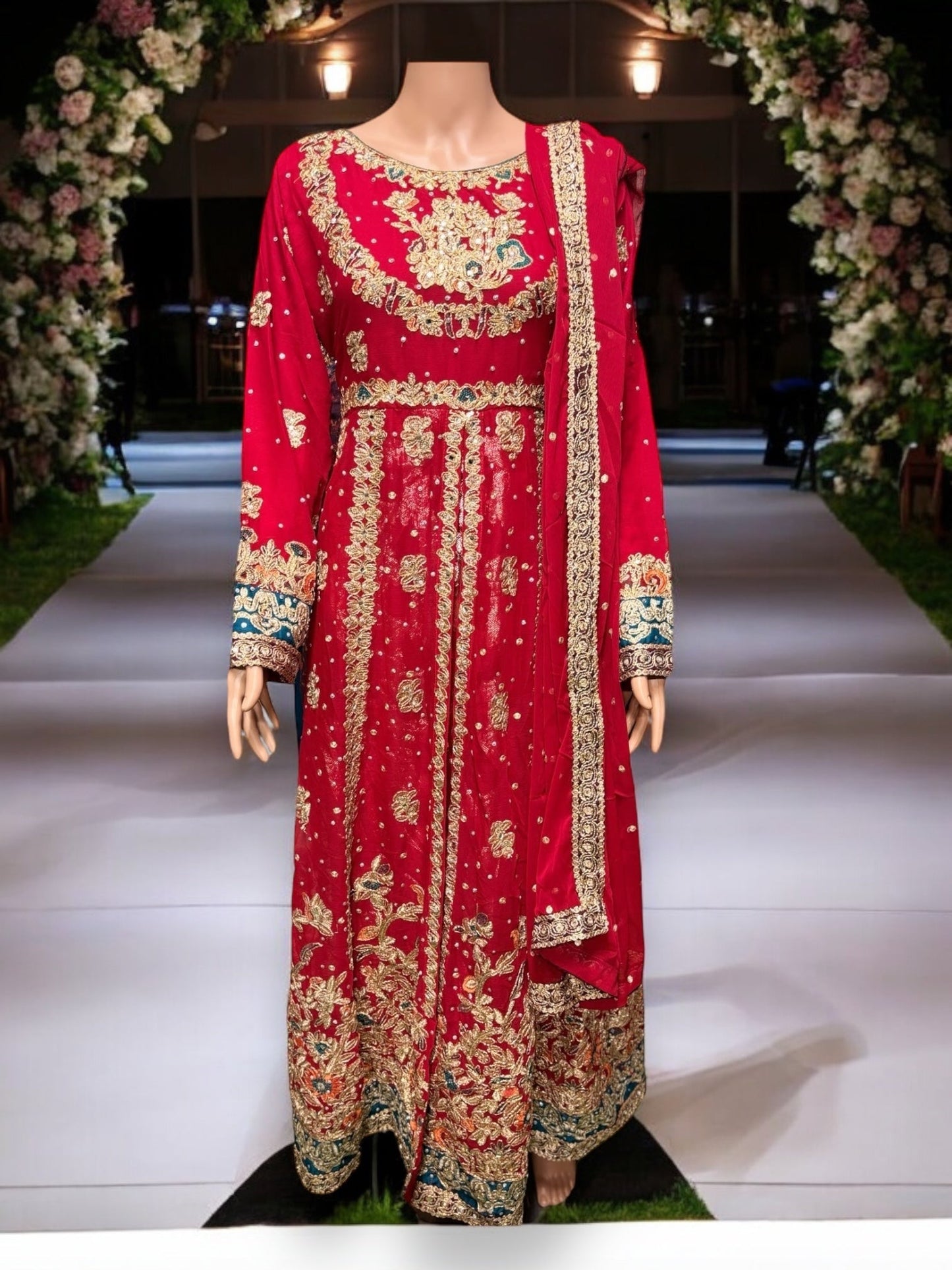 TRADITIONAL DESIGNER MAXI GOWN-ETHNIC WEAR FOR WOMEN - 204