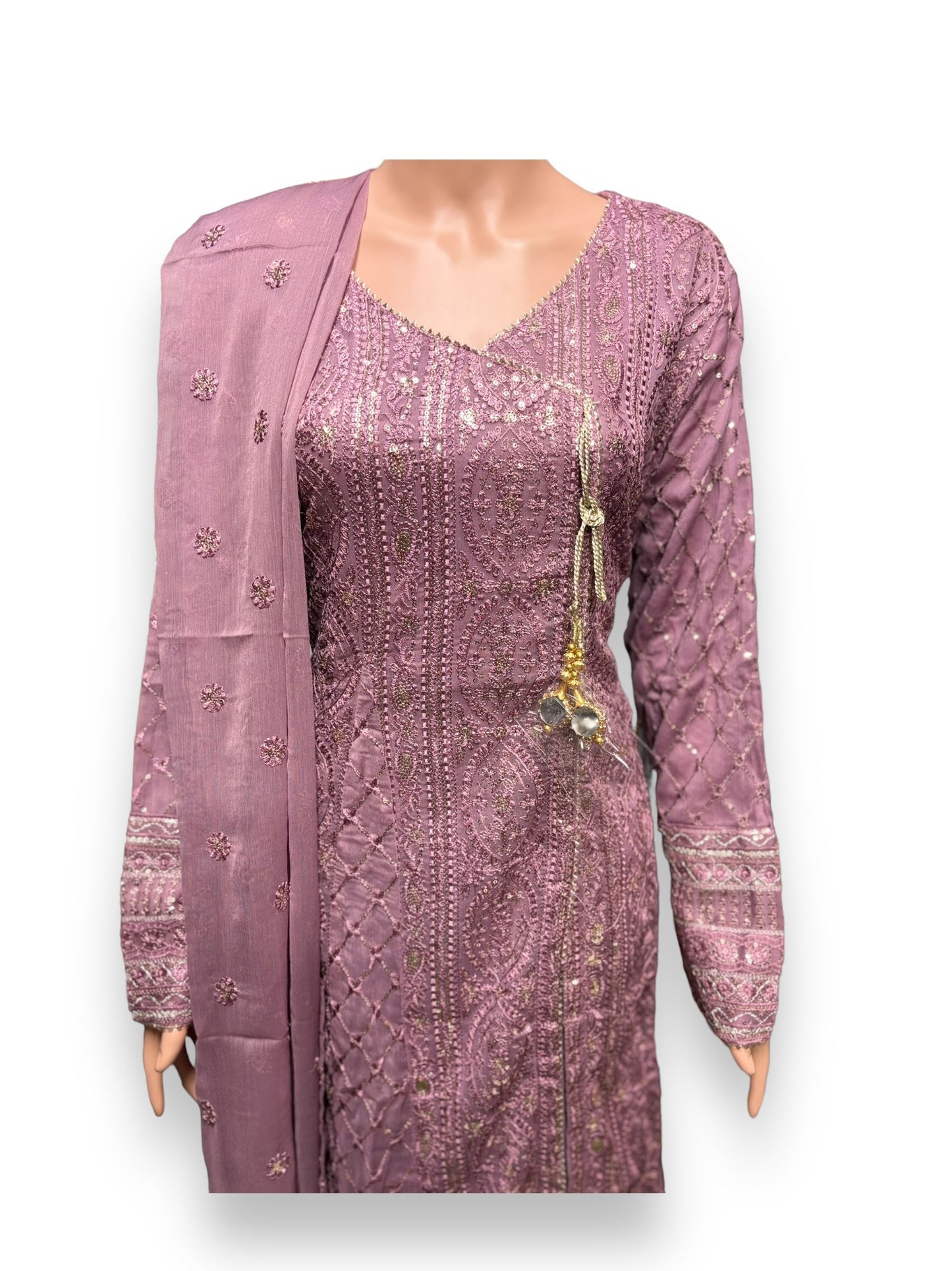 TRADITIONAL DESIGNER PARTY WEAR SALWAR KAMEEZ SET -ETHNIC WEAR FOR WOMEN- 210