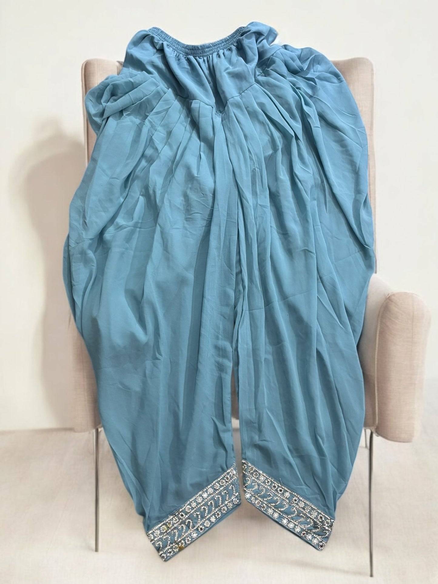 TRADITIONAL DESIGNER PATIALA DHUTI SALWAR KAMEEZ SUIT - ETHNIC WEAR FOR WOMEN - 209