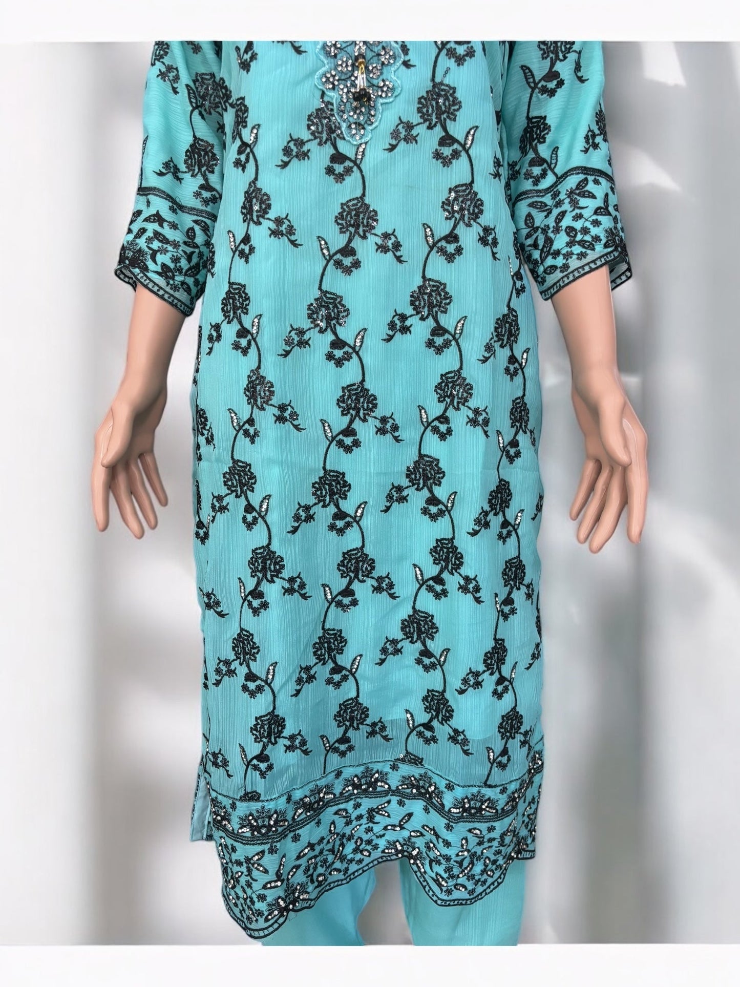 TRADITIONAL DESIGNER SALWAR KAMEEZ SUIT - ETHNIC WEAR FOR WOMEN - 214