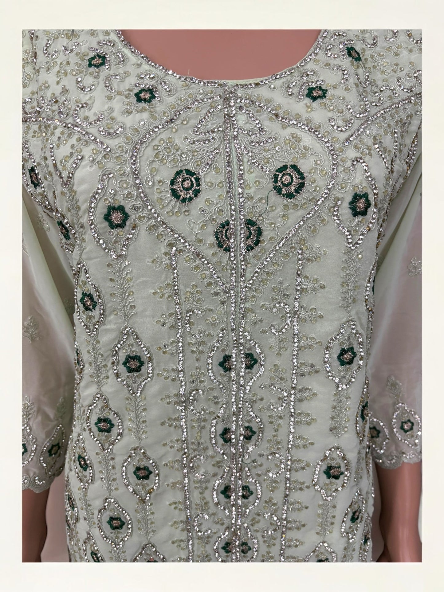 TRADITIONAL DESIGNER SHARARA SALWAR KAMEEZ SUIT - ETHNIC WEAR FOR WOMEN - 208