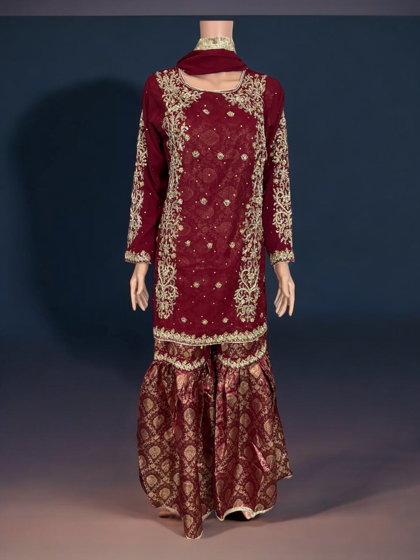 TRADITIONAL GARARA DESIGNER SALWAR KAMEEZ SUIT- ETHNIC WEAR FOR WOMEN - 231