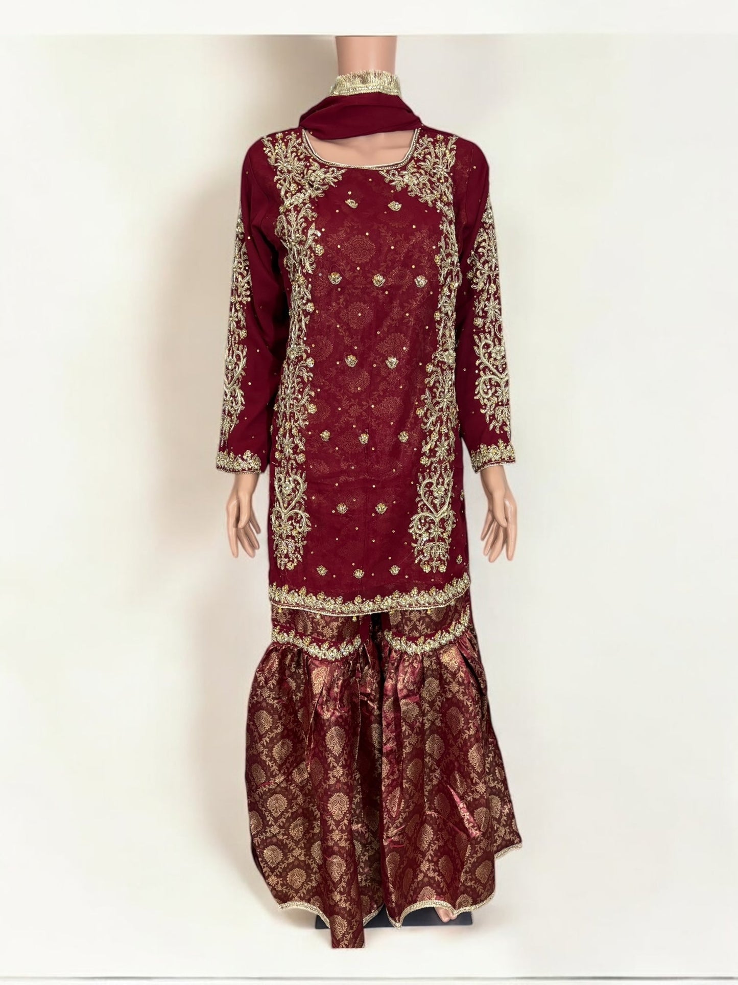 TRADITIONAL GARARA DESIGNER SALWAR KAMEEZ SUIT- ETHNIC WEAR FOR WOMEN - 231