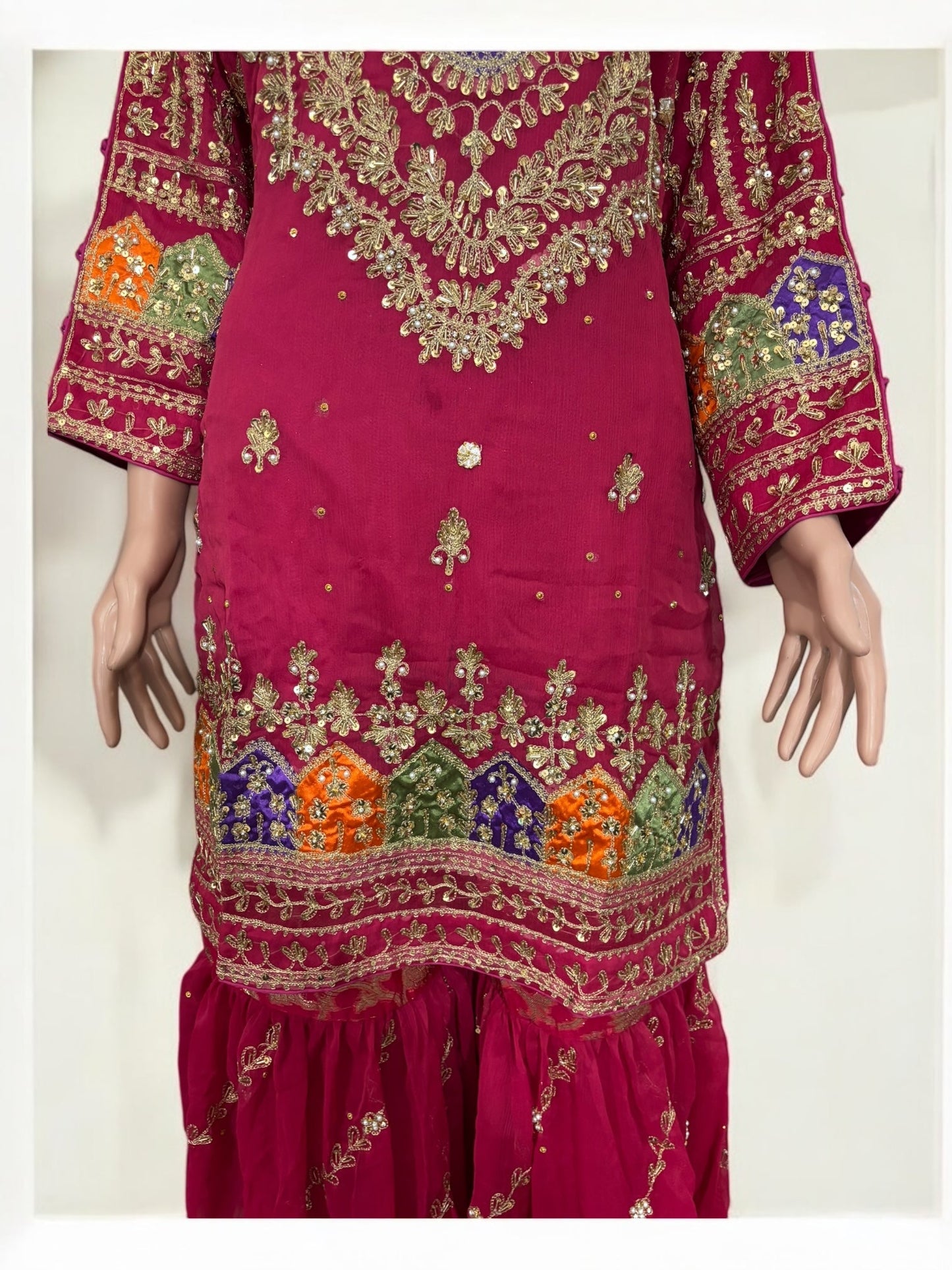 TRADITIONAL GARARA DESIGNER SALWAR KAMEEZ SUIT- ETHNIC WEAR FOR WOMEN - 232