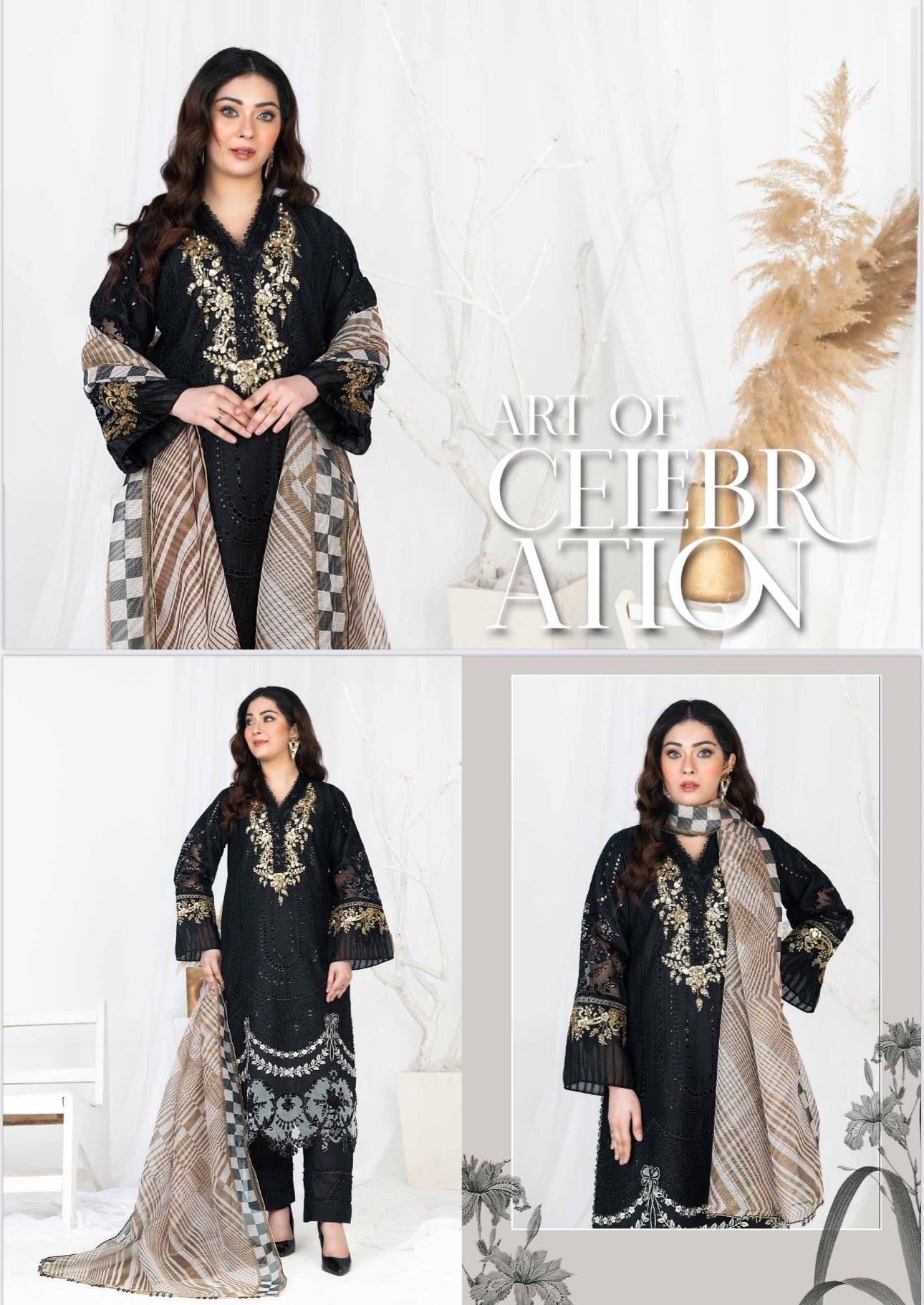 TRADITIONAL PAKISTANI SALWAR KAMEEZ – ETHNIC WEAR FOR WOMEN-266