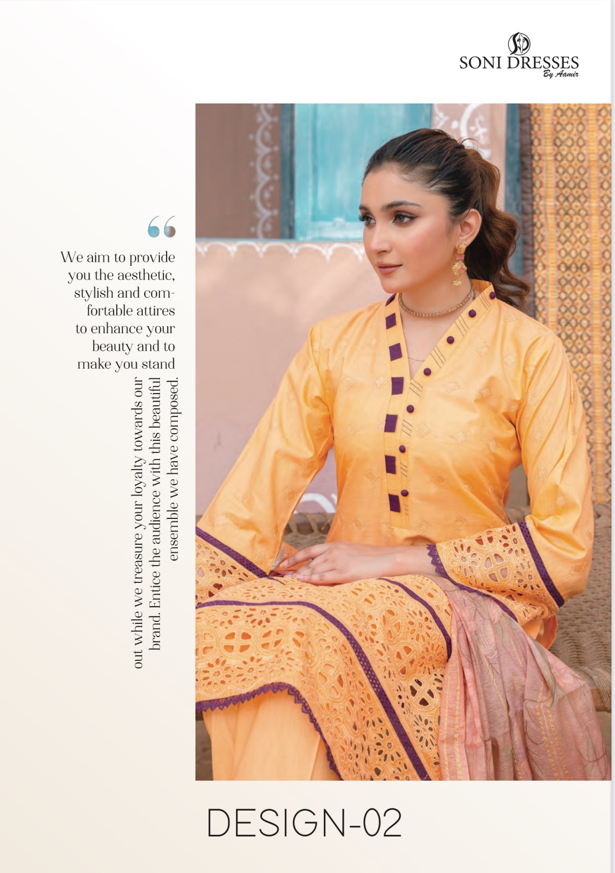 TRADITIONAL PAKISTANI SALWAR KAMEEZ SET - ETHNIC WEAR FOR WOMEN- 2217