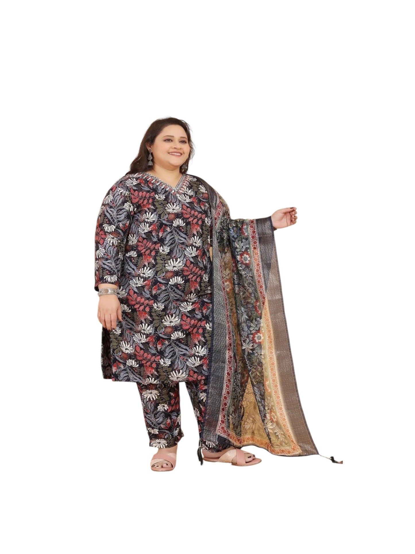 COMFORTABLE WEAR TRADITIONAL DESIGNER SALWAR KAMEEZ SUIT - ETHNIC WEAR - 307