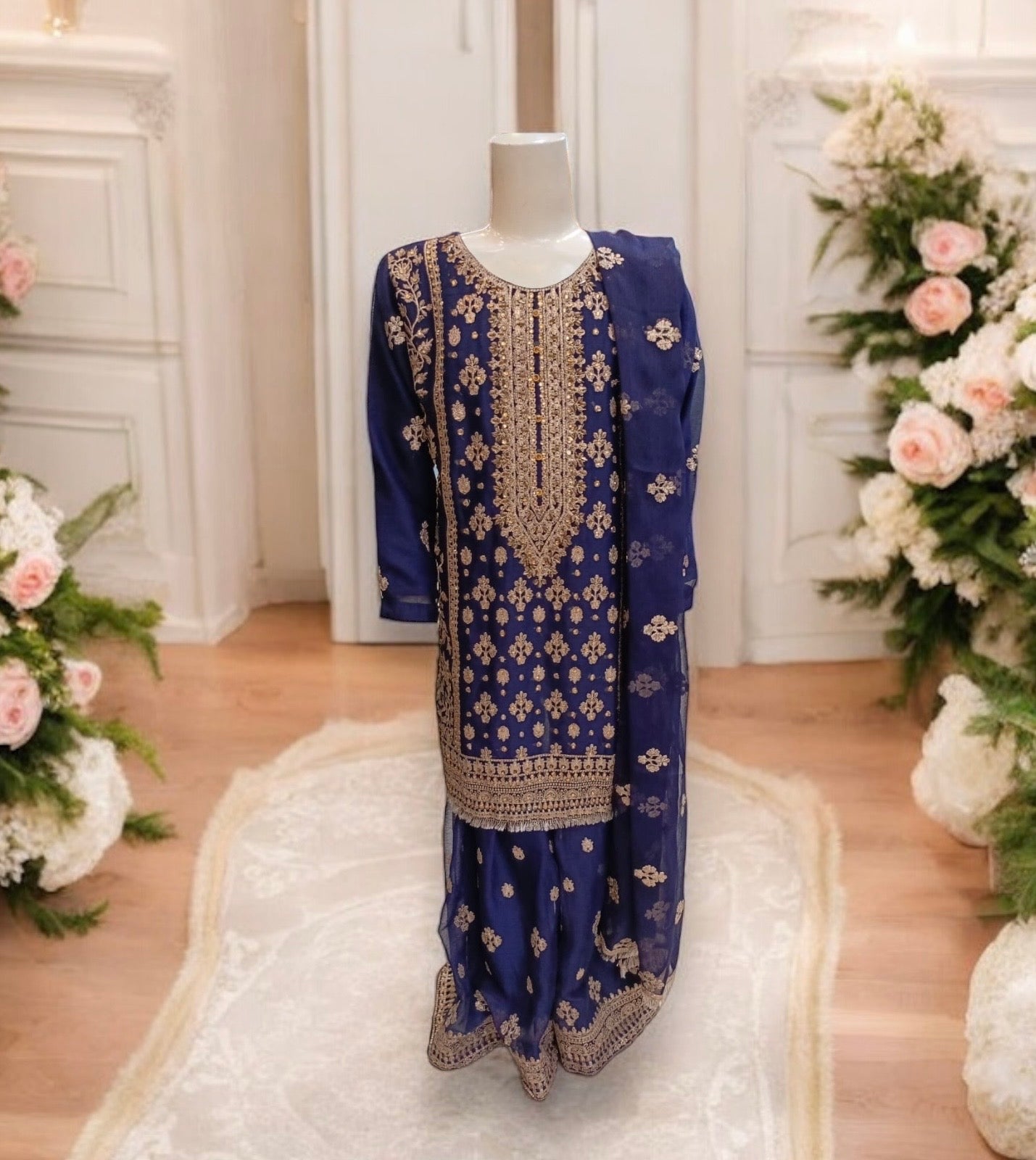 GIRLS TRADITIONAL DESIGNER SALWAR KAMEEZ SUIT -ETHNIC WEAR FOR WOMEN- 01