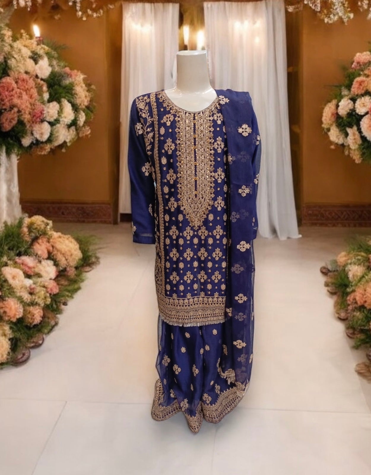 GIRLS TRADITIONAL DESIGNER SALWAR KAMEEZ SUIT -ETHNIC WEAR FOR WOMEN- 01