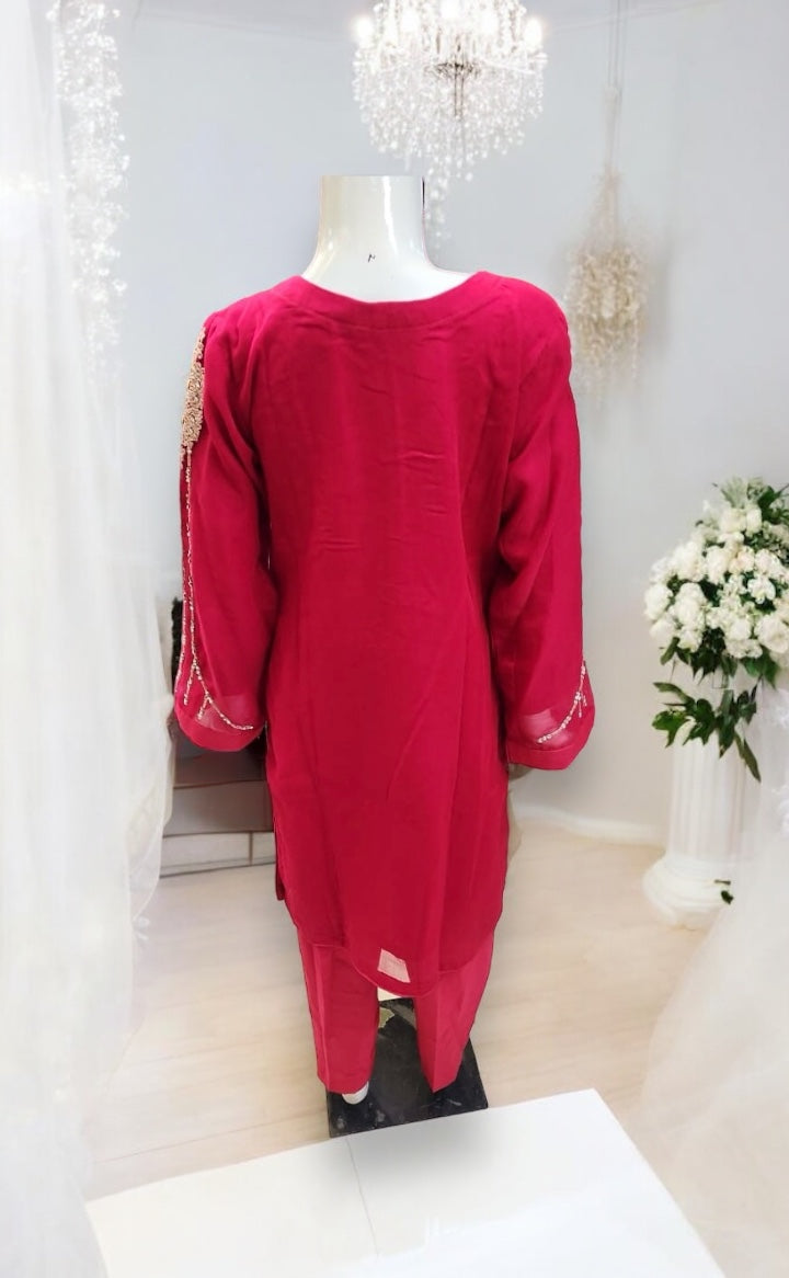GIRLS TRADITIONAL DESIGNER SALWAR KAMEEZ SUIT-ETHNIC WEAR FOR WOMEN - 02