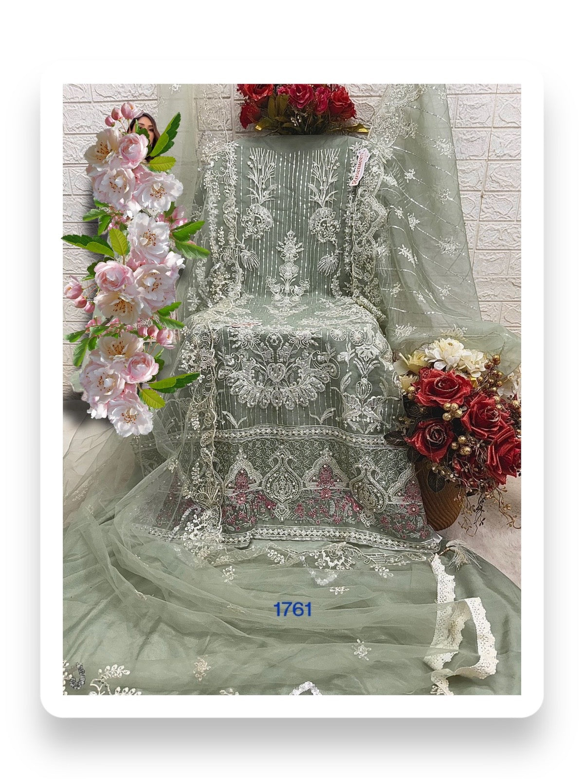 TRADITIONAL DESIGNER SALWAR KAMEEZ SUIT-ETHNIC WEAR FOR WOMEN -1761
