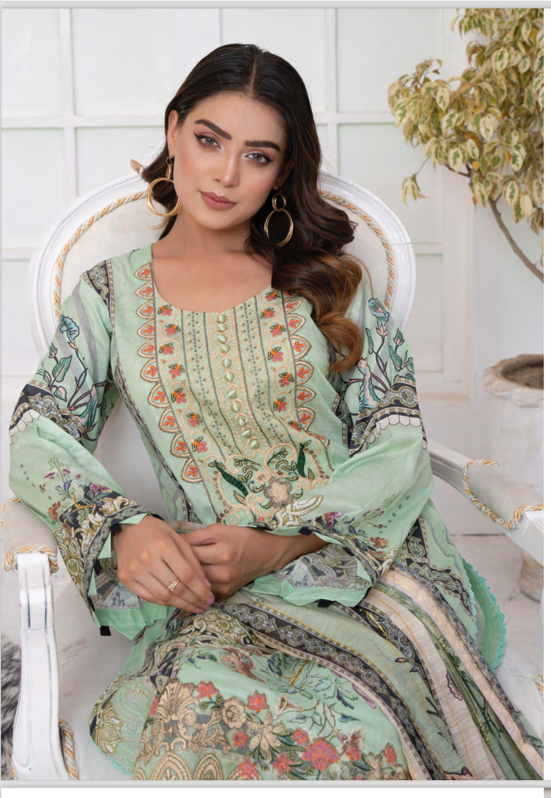 TRADITIONAL PAKISTANI SALWAR KAMEEZ SUIT -ETHNIC WEAR FOR WOMEN- D0