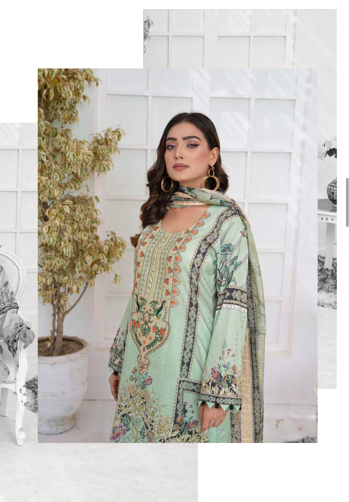 TRADITIONAL PAKISTANI SALWAR KAMEEZ SUIT -ETHNIC WEAR FOR WOMEN- D0