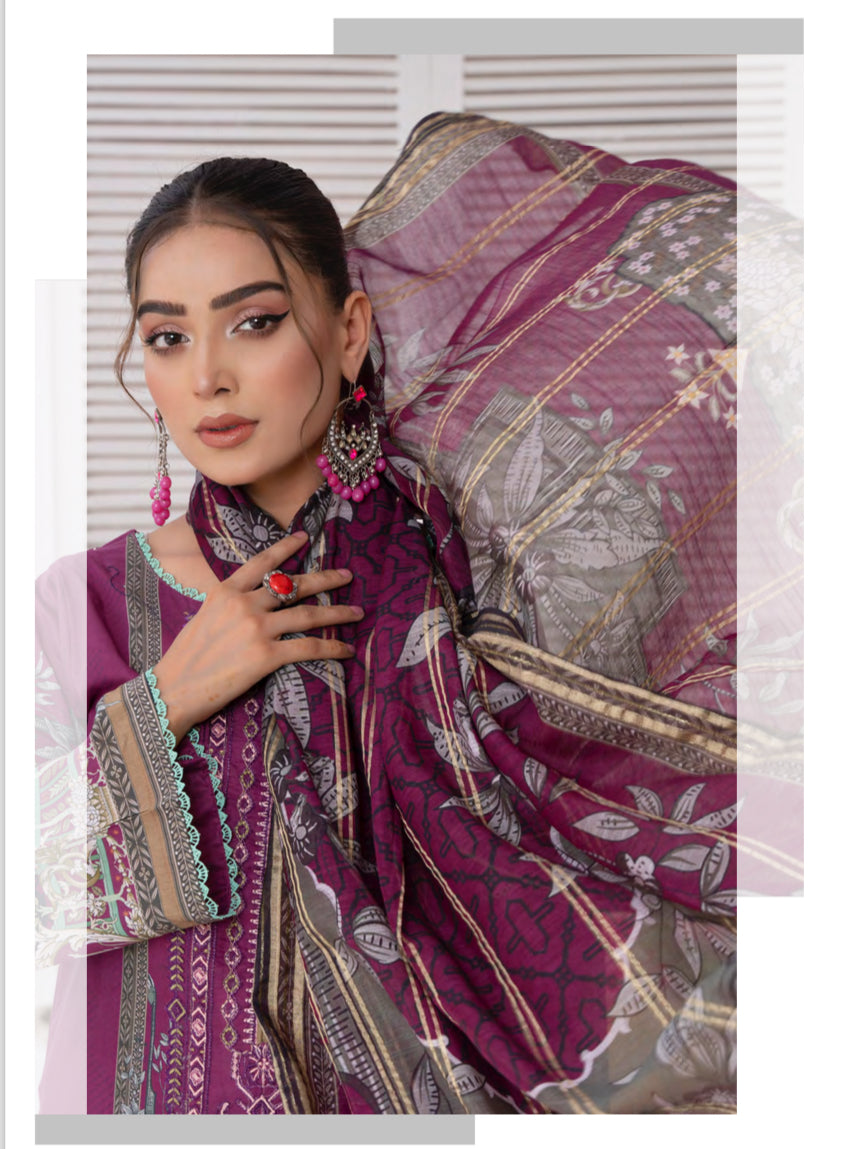 TRADITIONAL PAKISTANI SALWAR KAMEEZ SUIT -ETHNIC WEAR FOR WOMEN- D05