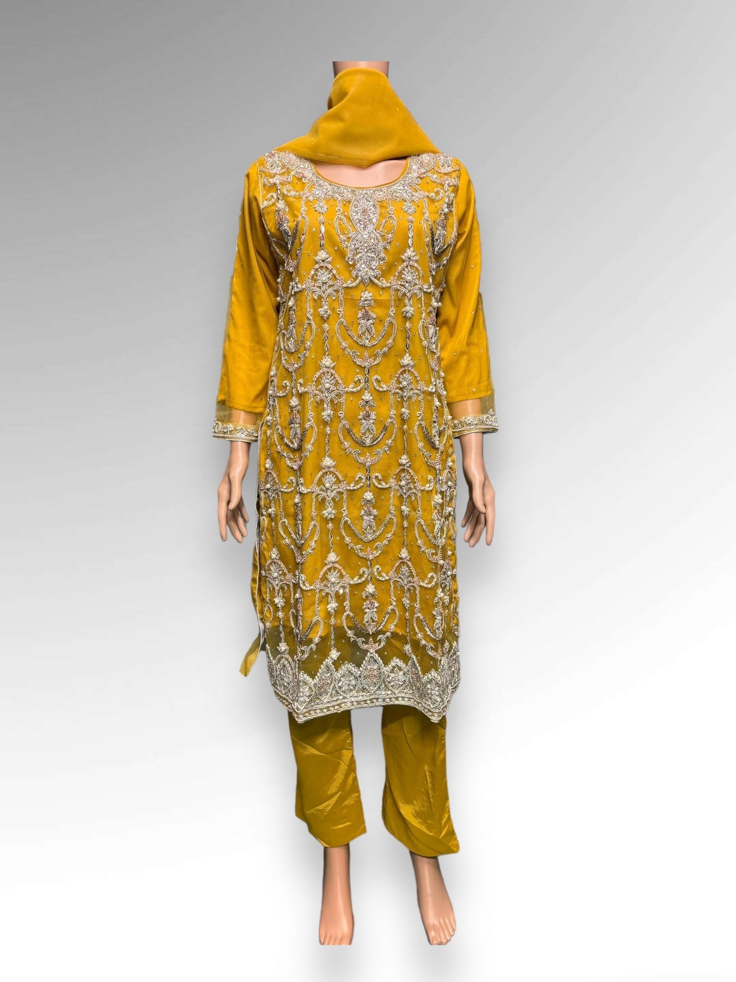 DESIGNER HANDWORK DESIGNER SALWAR KAMEEZ ENSEMBLE - ETHNIC WEAR FOR WOMEN-04