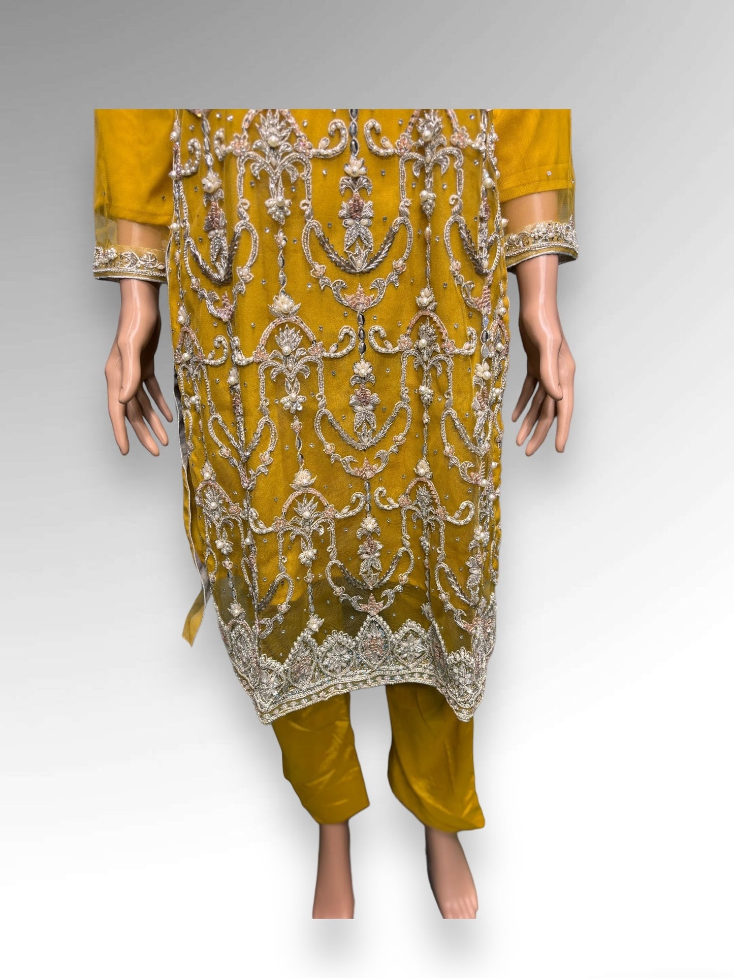 DESIGNER HANDWORK DESIGNER SALWAR KAMEEZ ENSEMBLE - ETHNIC WEAR FOR WOMEN-04