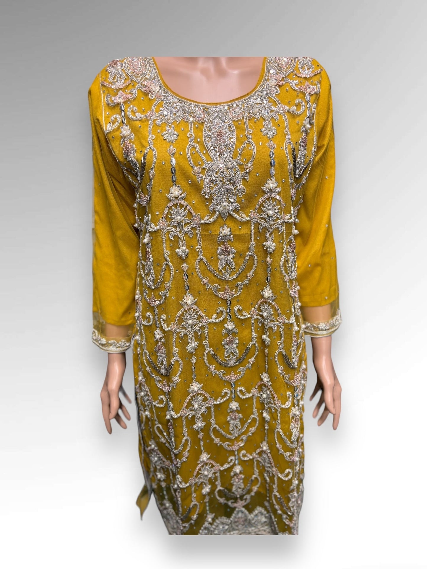 DESIGNER HANDWORK DESIGNER SALWAR KAMEEZ ENSEMBLE - ETHNIC WEAR FOR WOMEN-04