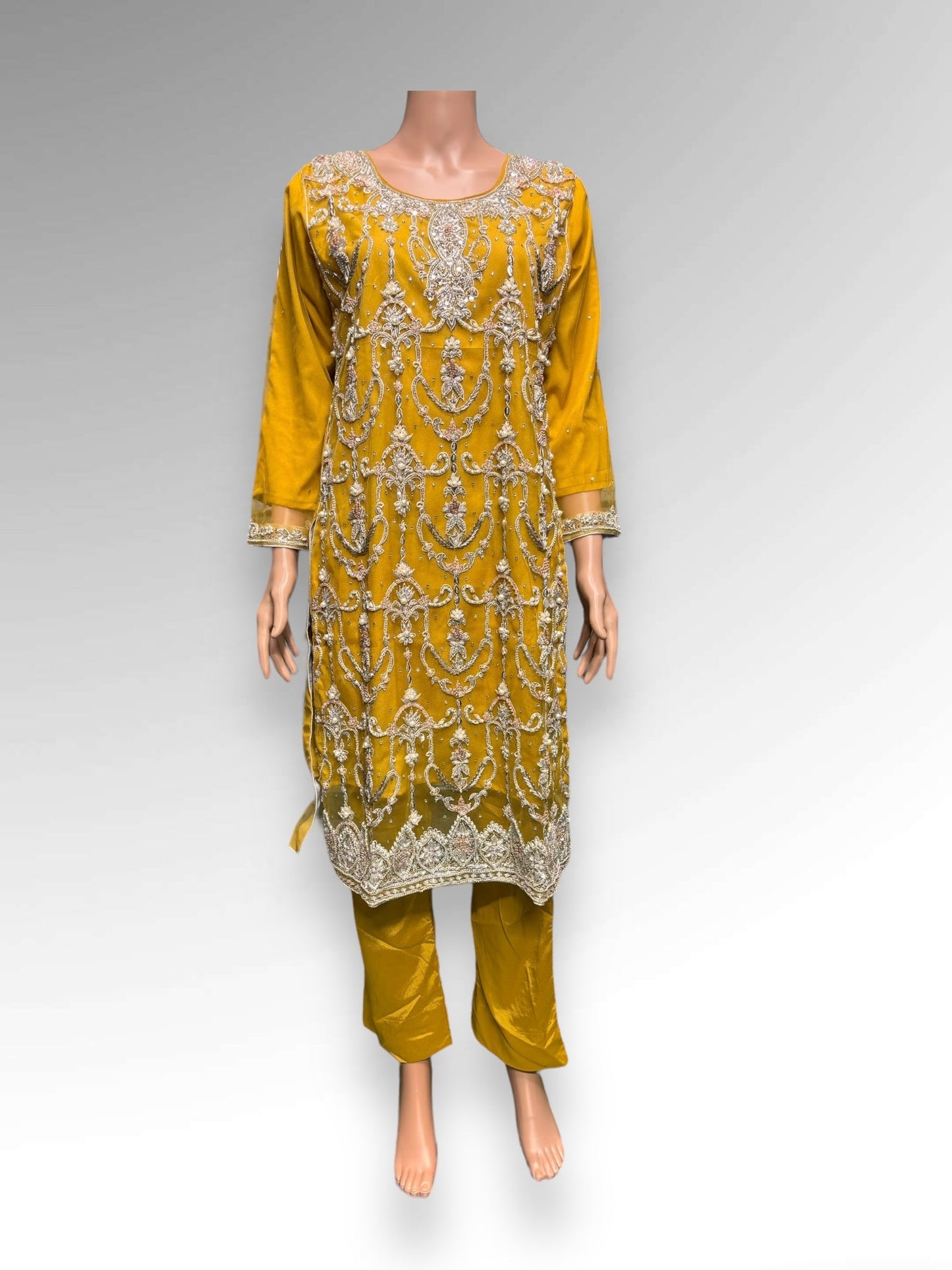 DESIGNER HANDWORK DESIGNER SALWAR KAMEEZ ENSEMBLE - ETHNIC WEAR FOR WOMEN-04