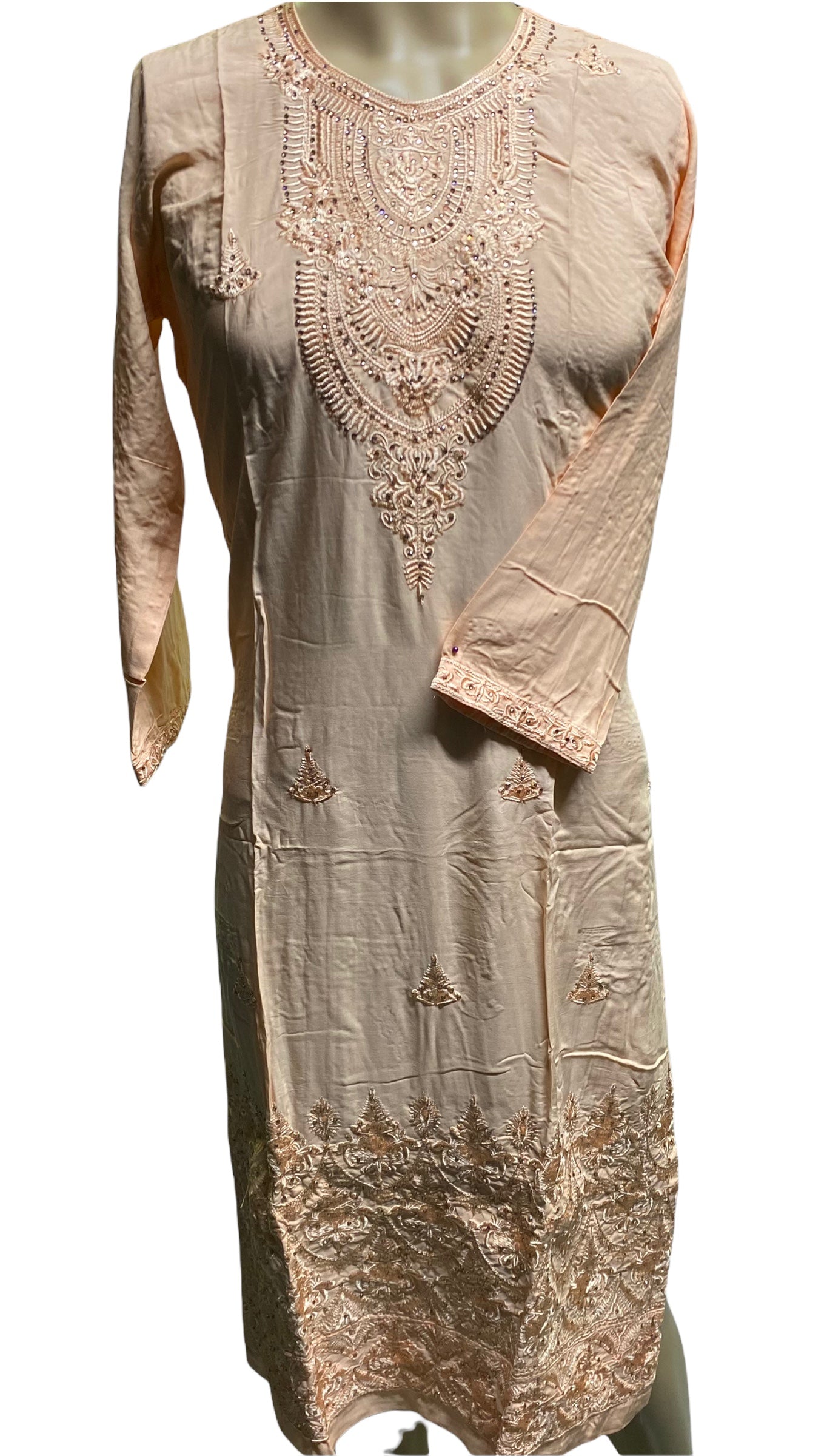 TRADITIONAL EMBROIDERY WORK COTTON LONG SLEEVE SALWAR KAMEEZ SUIT- ETHNIC WEAR FOR WOMEN-06