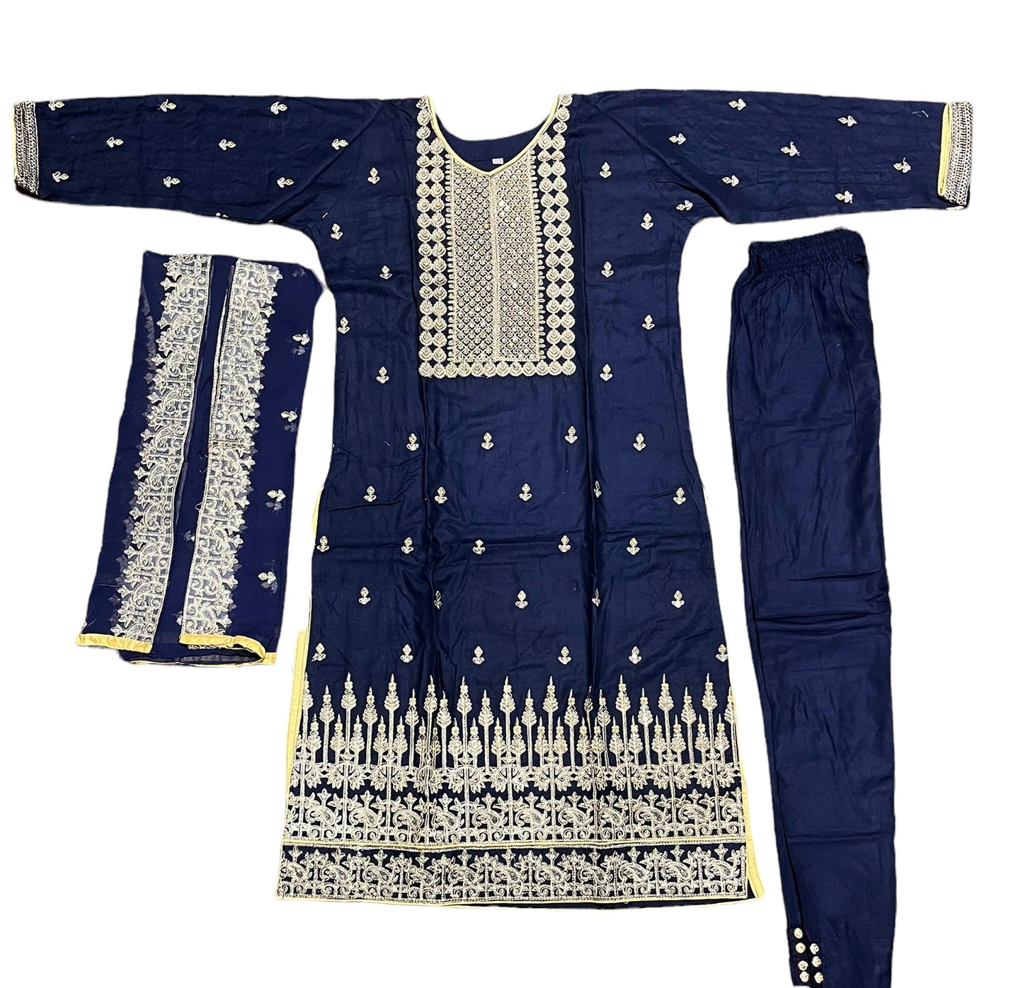 TRADITIONAL LINEN PARTY WEAR DESIGNER SALWAR KAMEEZ SUIT -ETHNIC WEAR FOR WOMEN-03