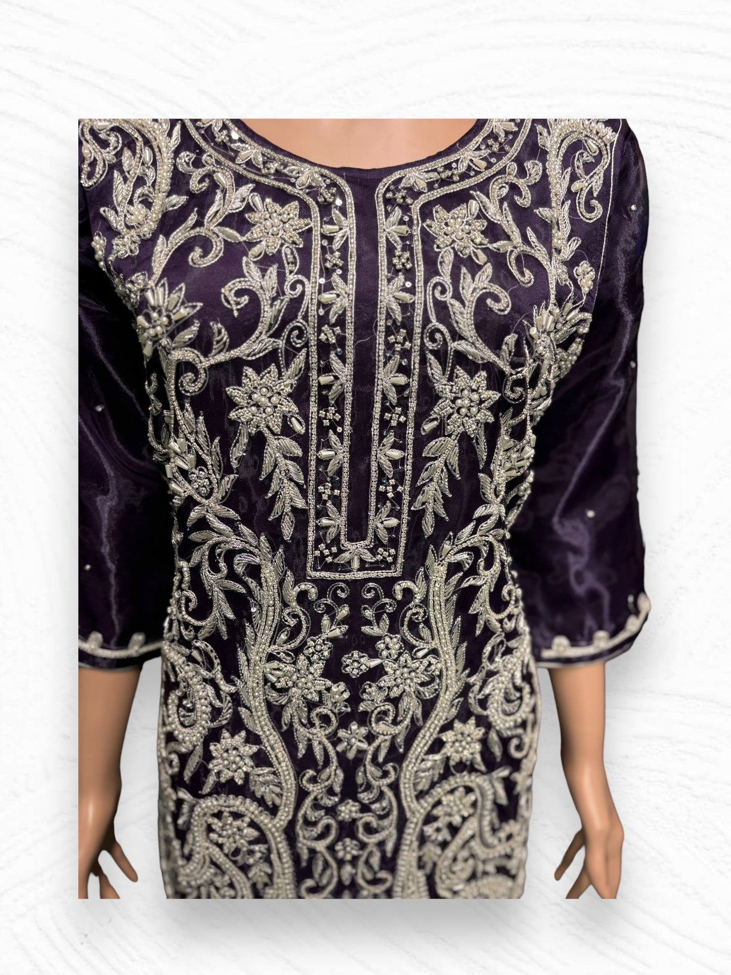 TRADITIONAL DESIGNER HANDWORK SALWAR KAMEEZ ENSEMBLE- ETHNIC WEAR FOR WOMEN-07