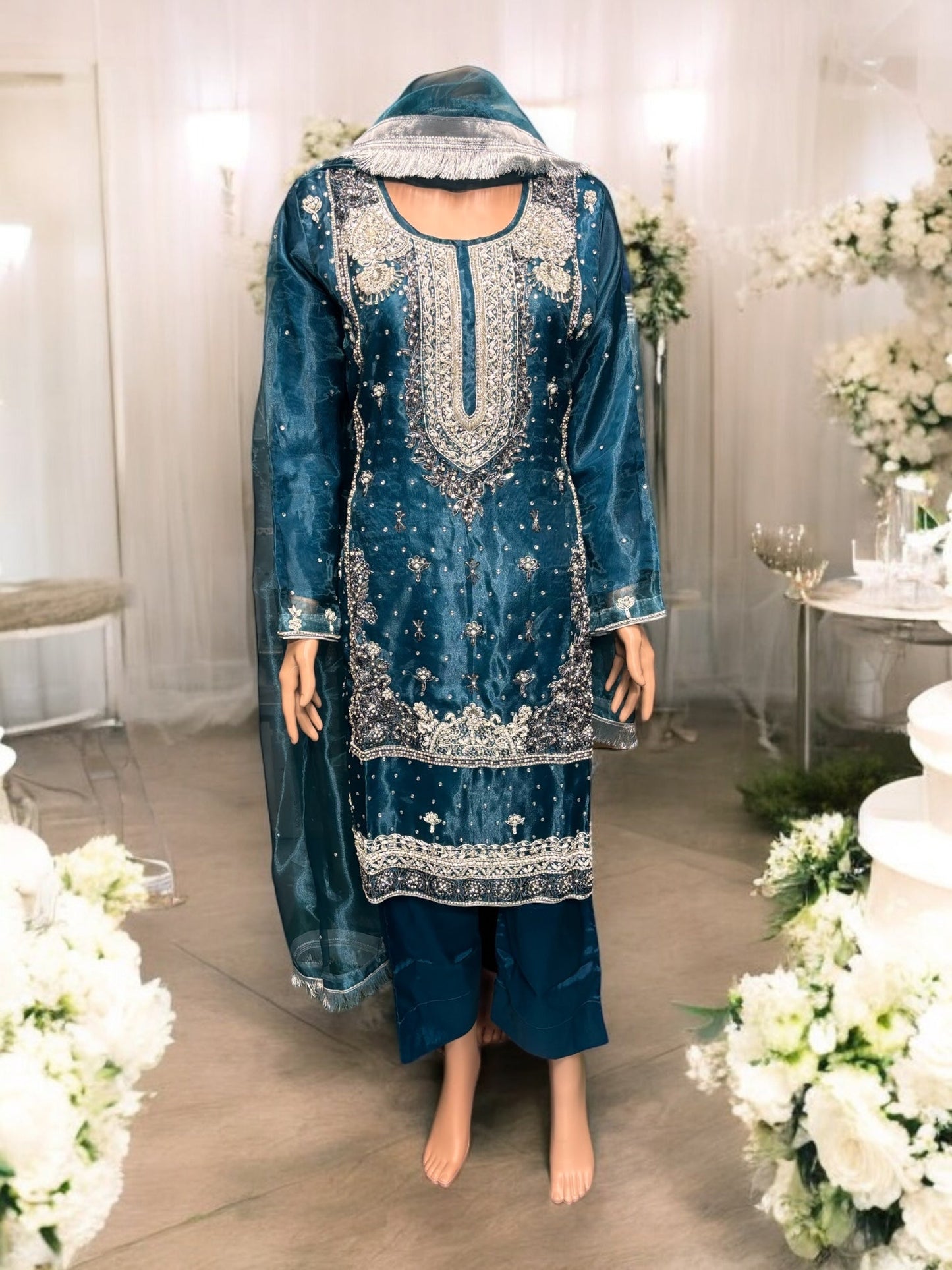 TRADITIONAL HANDWORK DESIGNER SALWAR KAMEEZ ENSEMBLE- ETHNIC WEAR FOR WOMEN-06