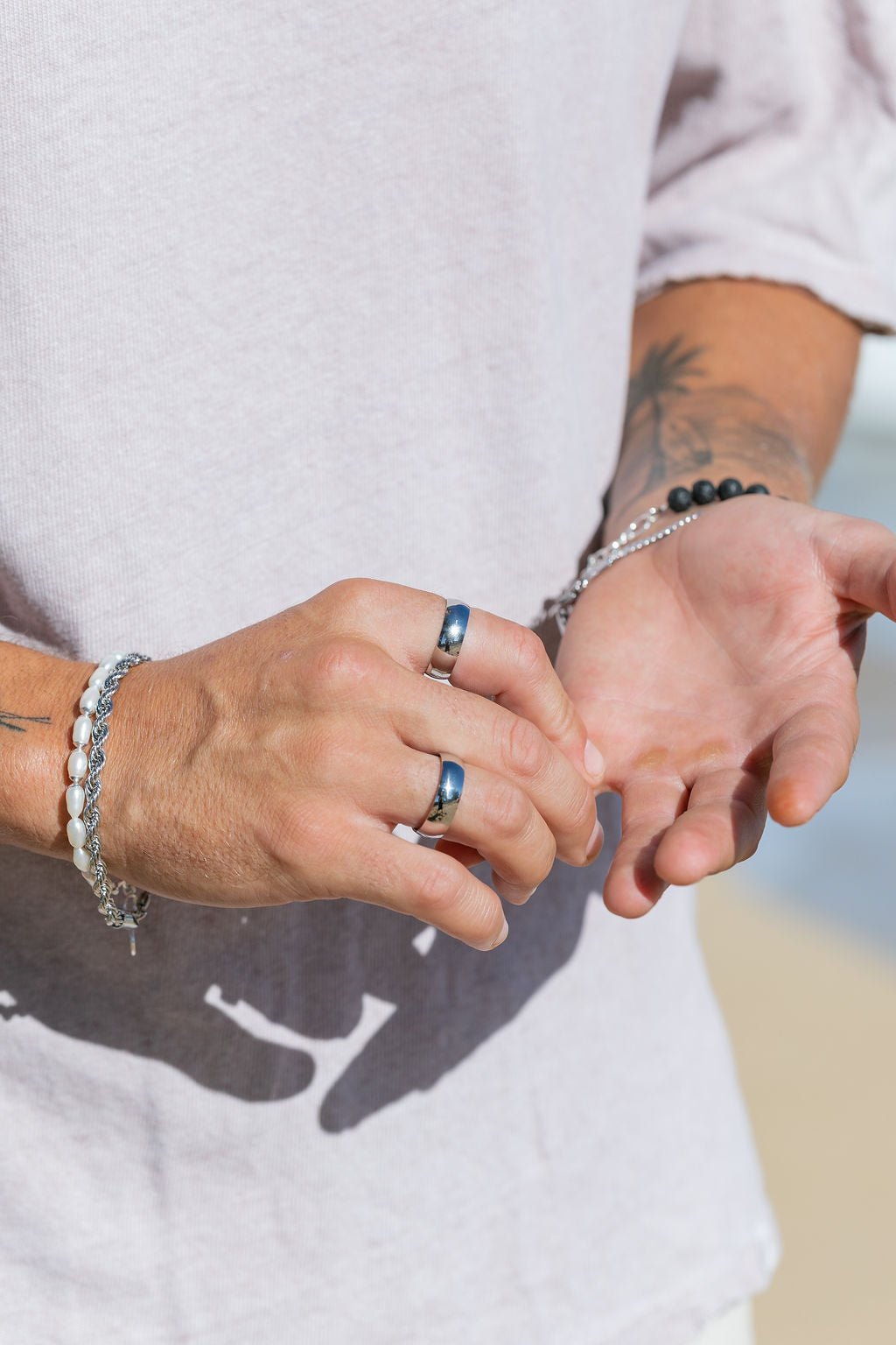 THICK MEN'S STAINLESS STEEL ROPE BRACELET - HOLOKAI