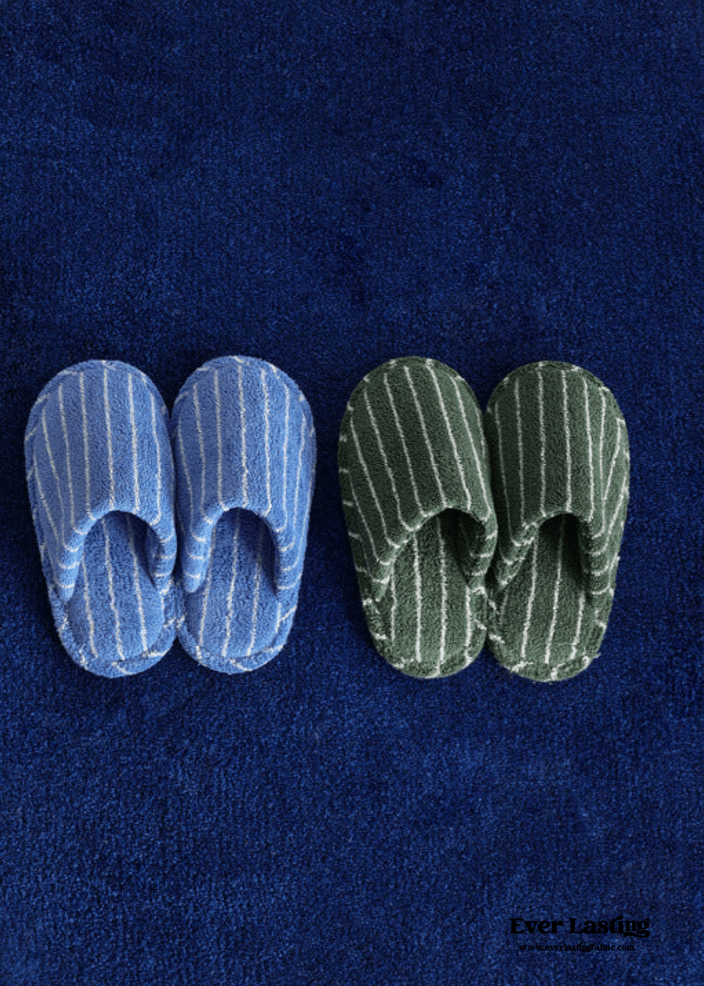 THIN STRIPED HOUSE SLIPPERS
