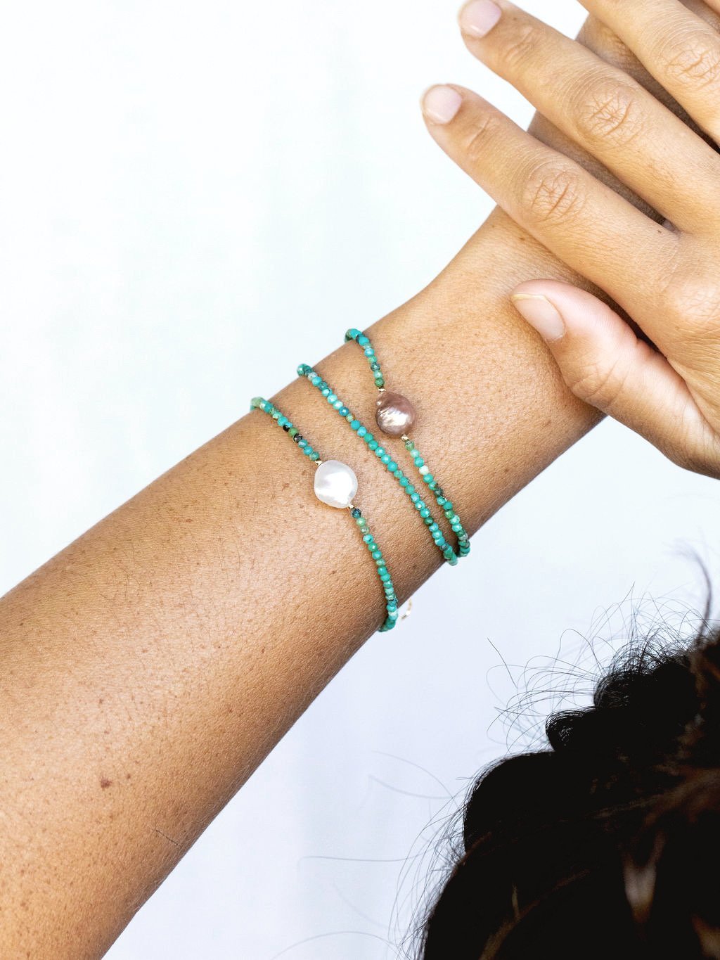 TINY TURQUOISE BRACELET - KALILINOE