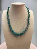 Turquoise with 3 mm Sterling Silver Pearls - 18 inch